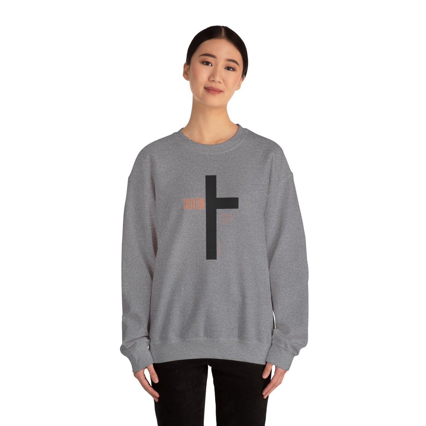 Faith Inspired Salvation Cross Sweatshirt