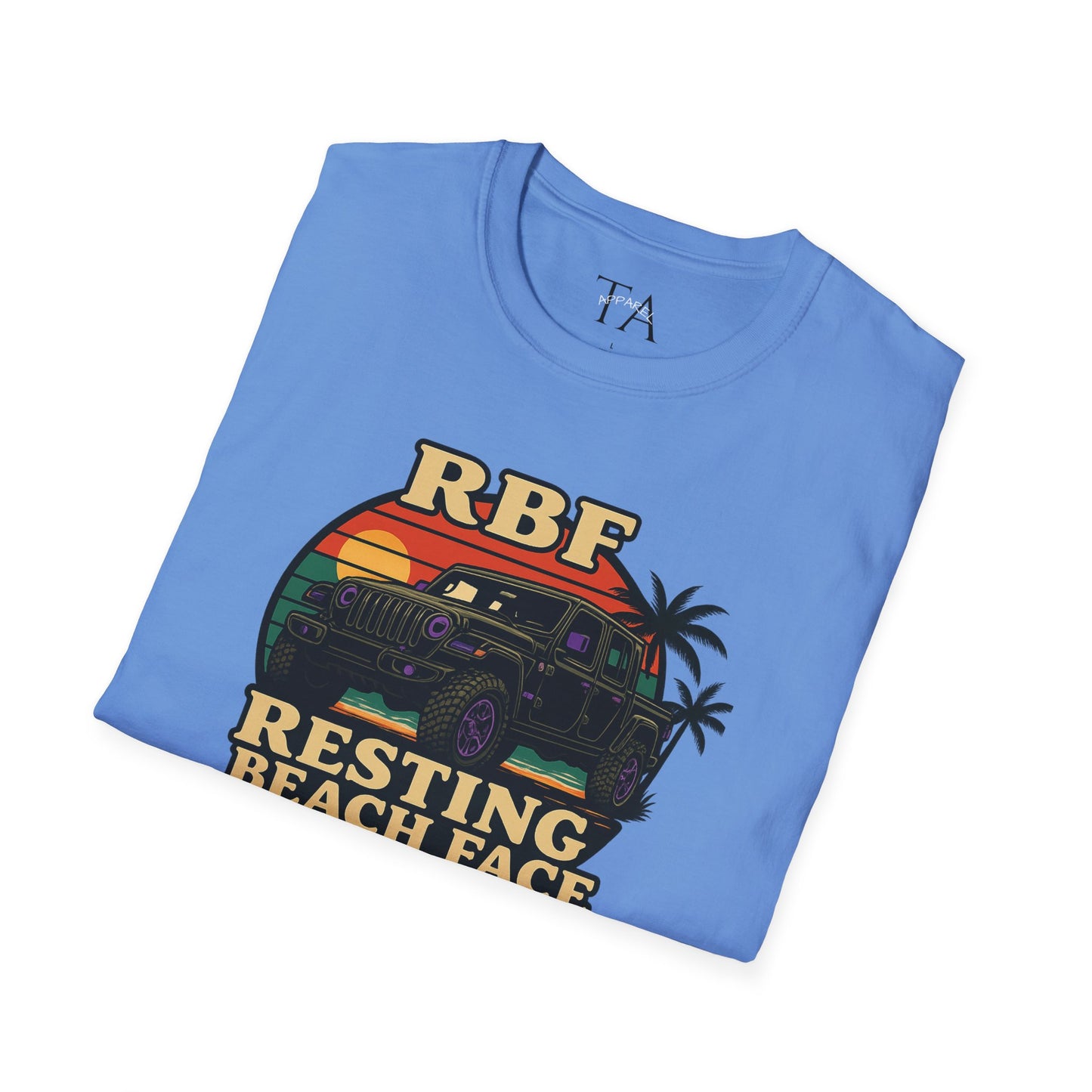 Resting Beach Face T-Shirt | Resting Beach Face | Summer Casual Wear, Vacation Tee, Beach Lover Gift, Relaxed Style, Unisex Apparel
