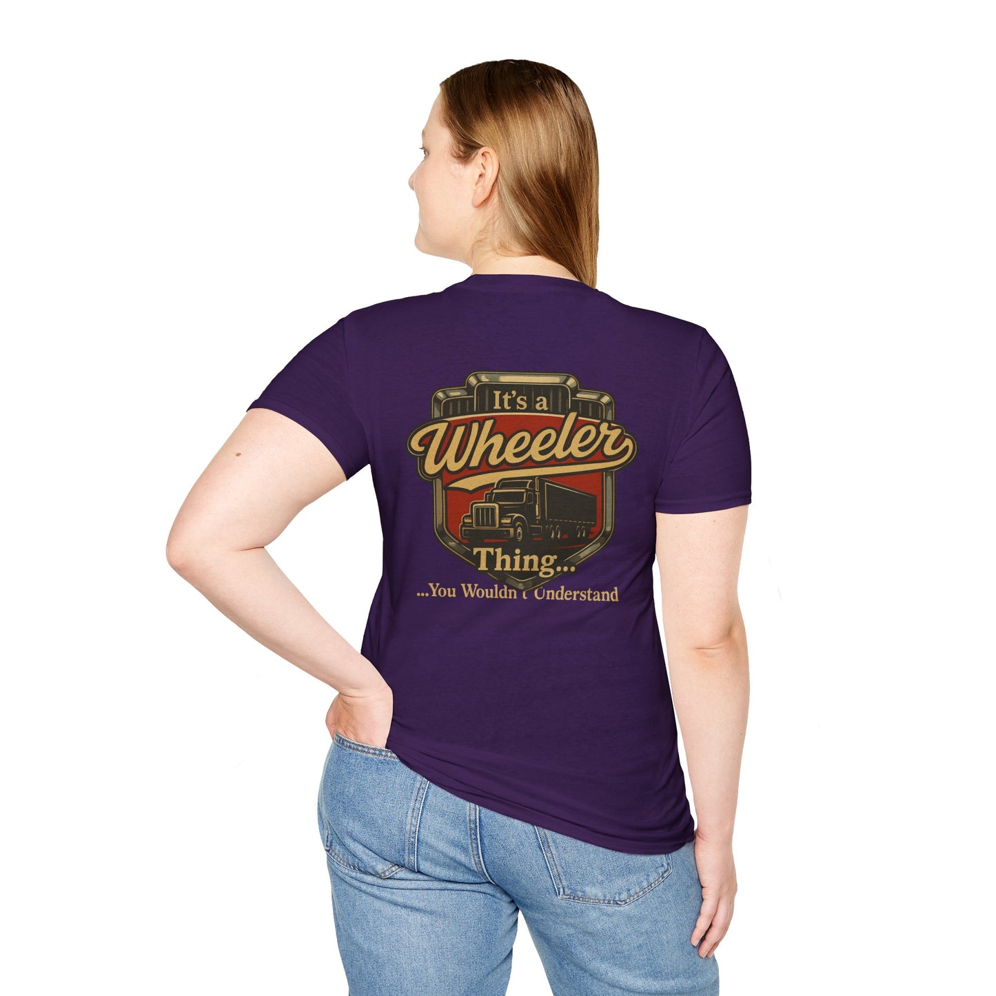 "It's a Wheeler Thing" Unisex Softstyle T-Shirt, Ideal for Truck Lovers, Gifts for Drivers, Casual Wear, Perfect for Birthdays, Father's Day