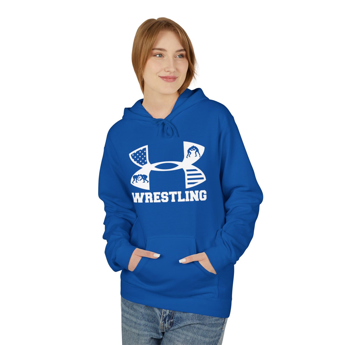 Fleece Hoodie - Cozy Wrestling Design for Everyday Comfort and Fall Fashion