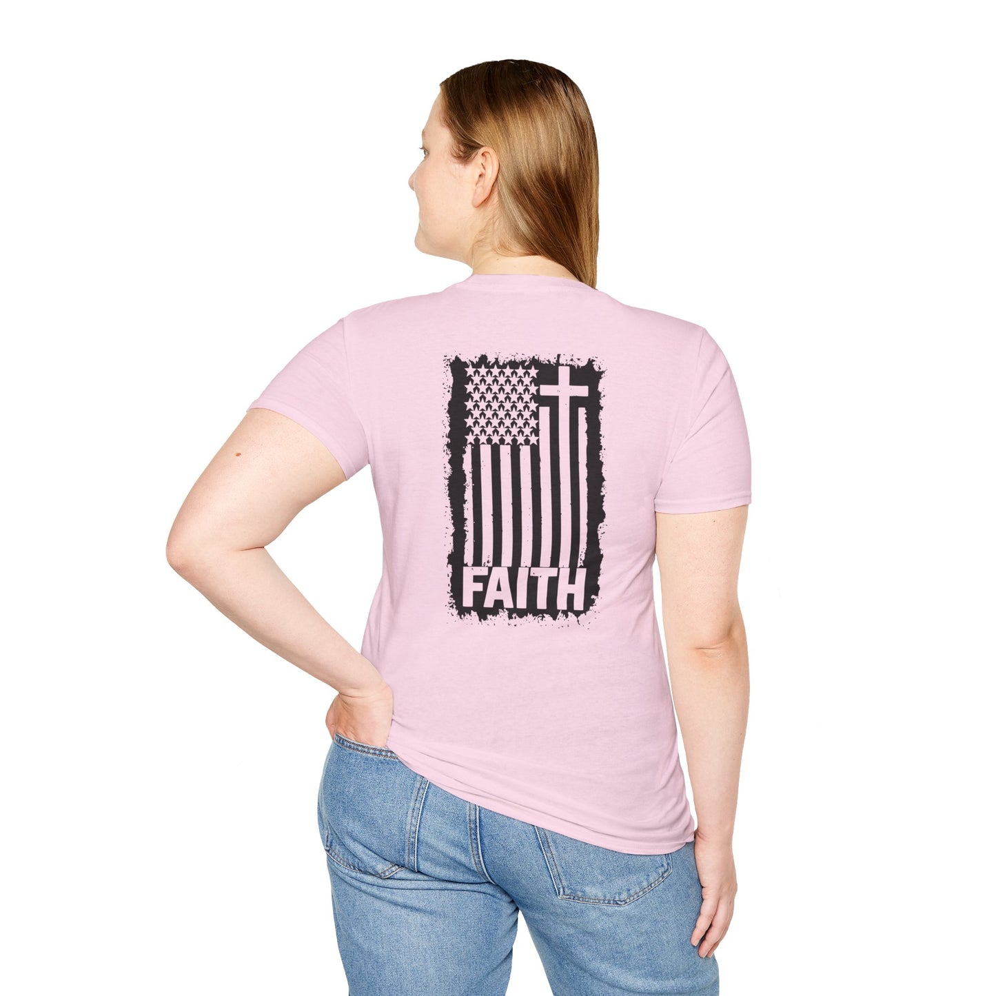 Faith-Inspired American Flag T-Shirt