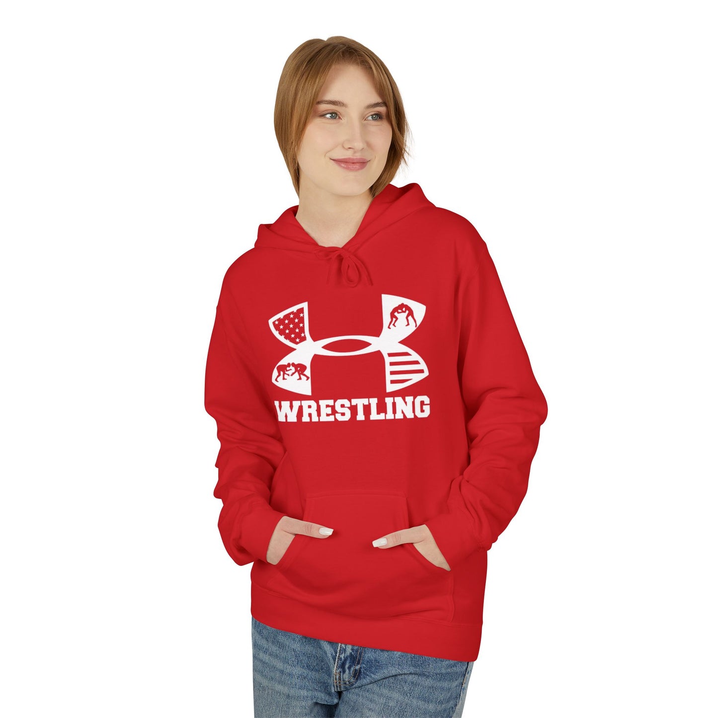 Fleece Hoodie - Cozy Wrestling Design for Everyday Comfort and Fall Fashion