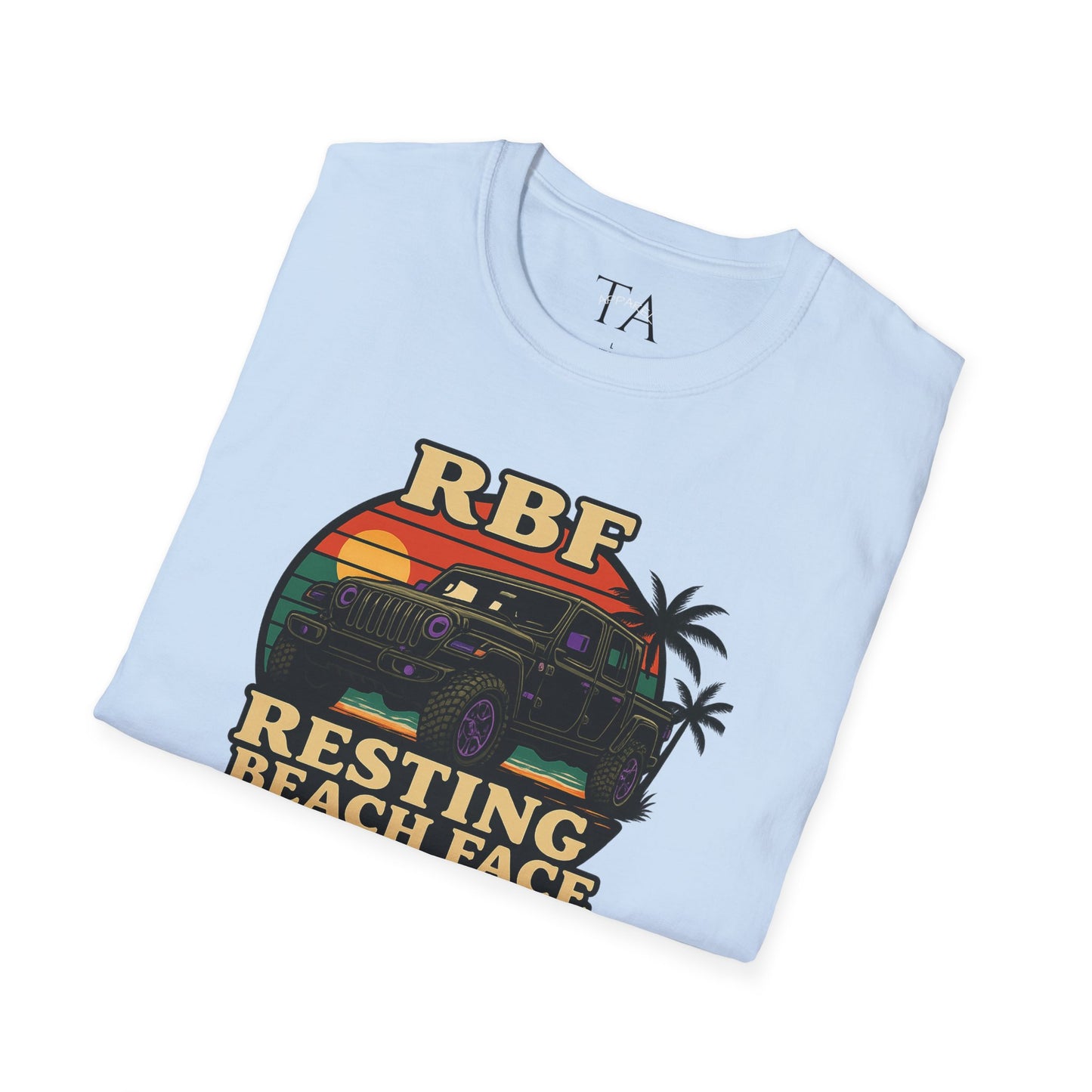 Resting Beach Face T-Shirt | Resting Beach Face | Summer Casual Wear, Vacation Tee, Beach Lover Gift, Relaxed Style, Unisex Apparel