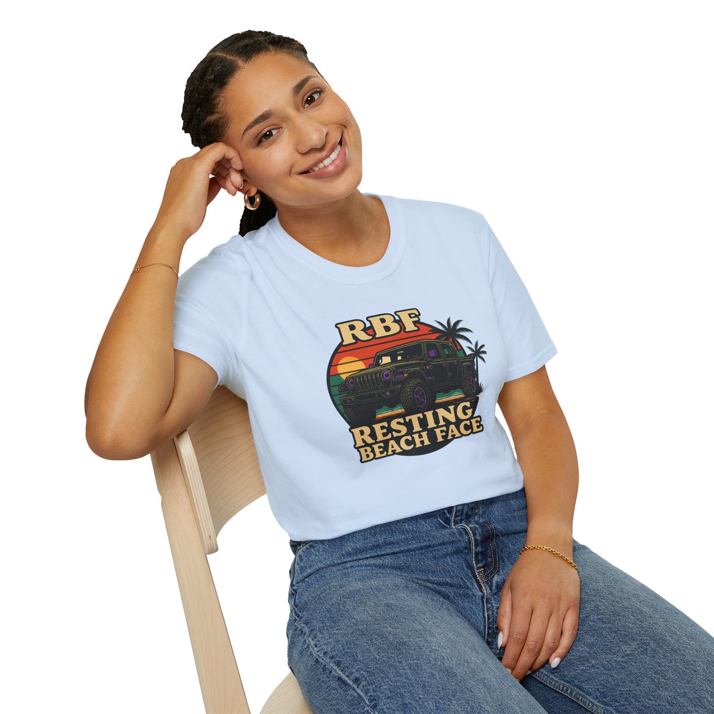 Resting Beach Face T-Shirt | Resting Beach Face | Summer Casual Wear, Vacation Tee, Beach Lover Gift, Relaxed Style, Unisex Apparel