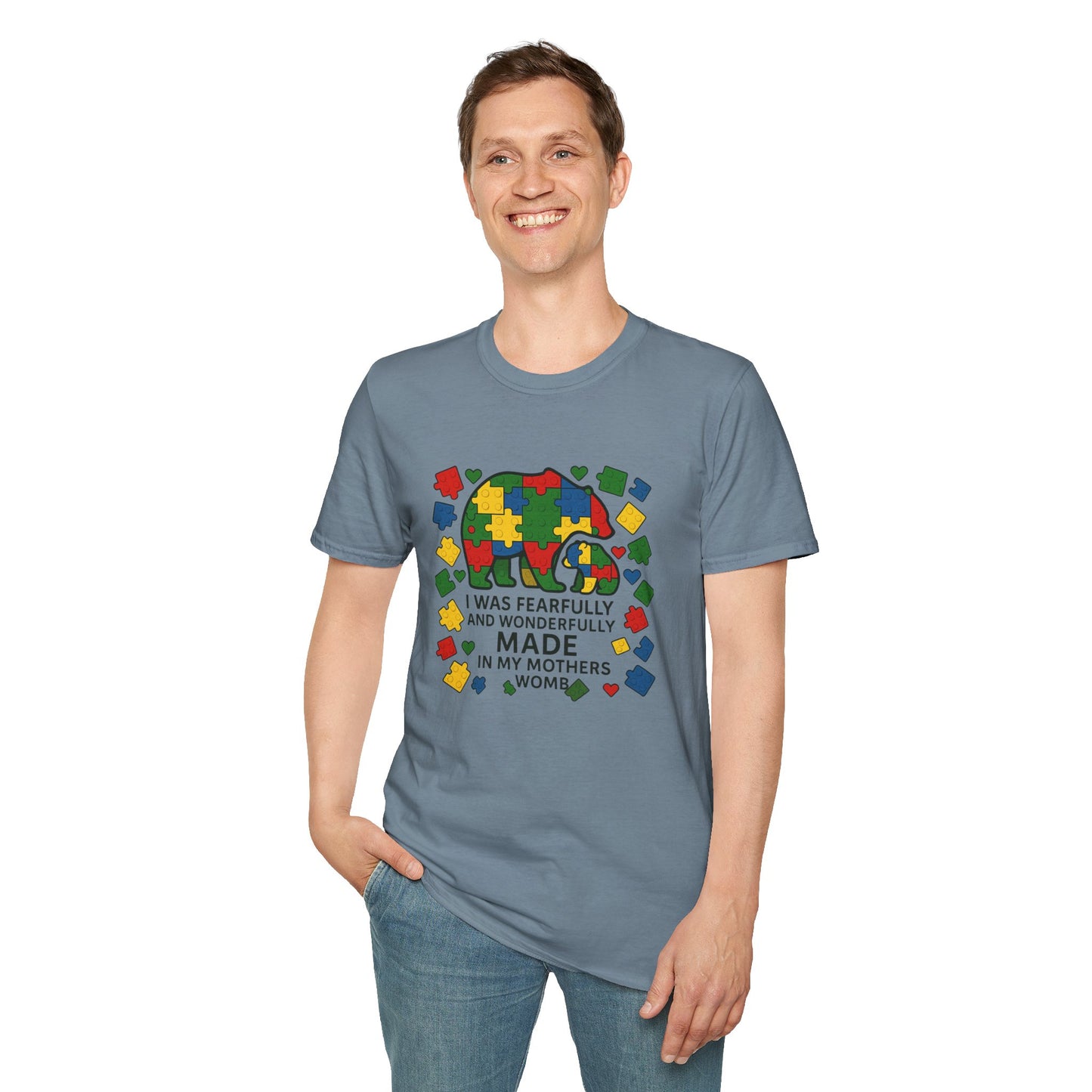 Autism Lego Mama Bear T-Shirt