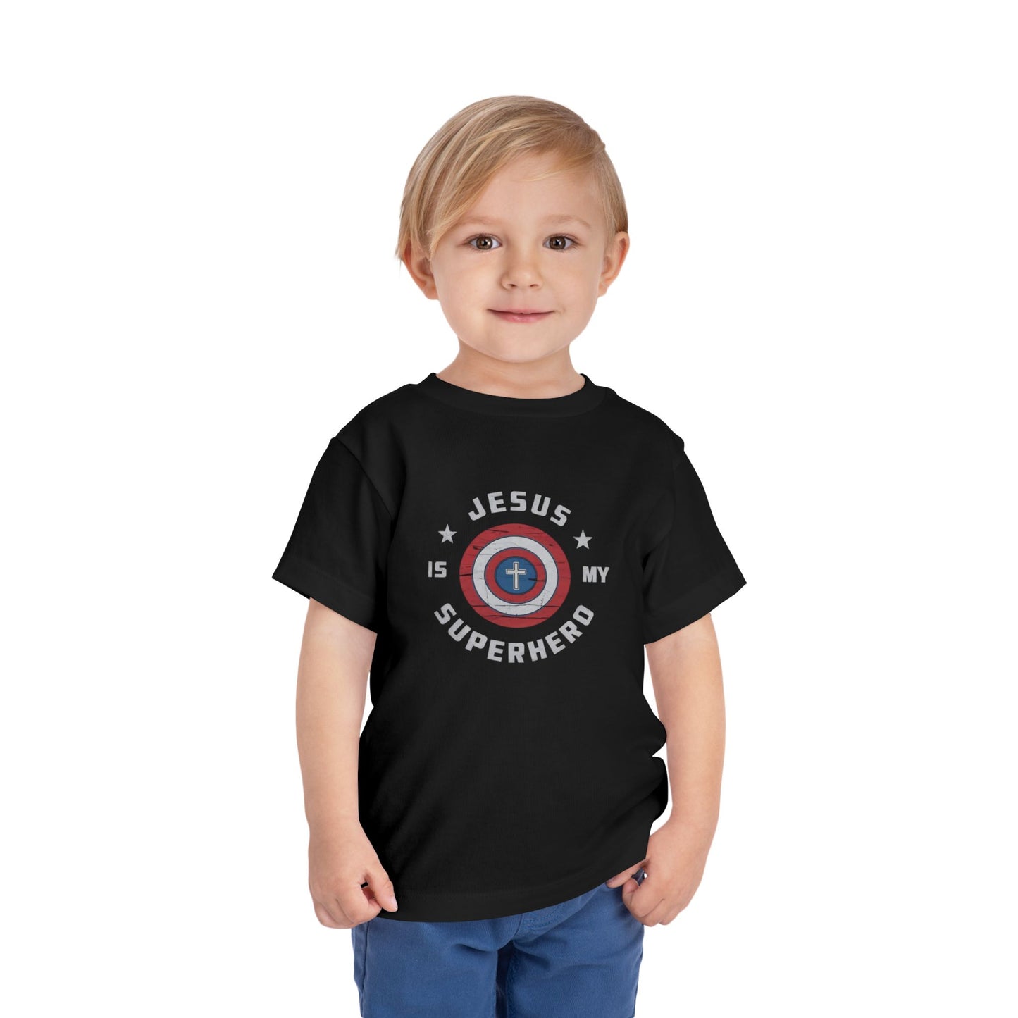 Jesus is My Superhero Christian Faith Easter Gift Tee - Toddler T-Shirt