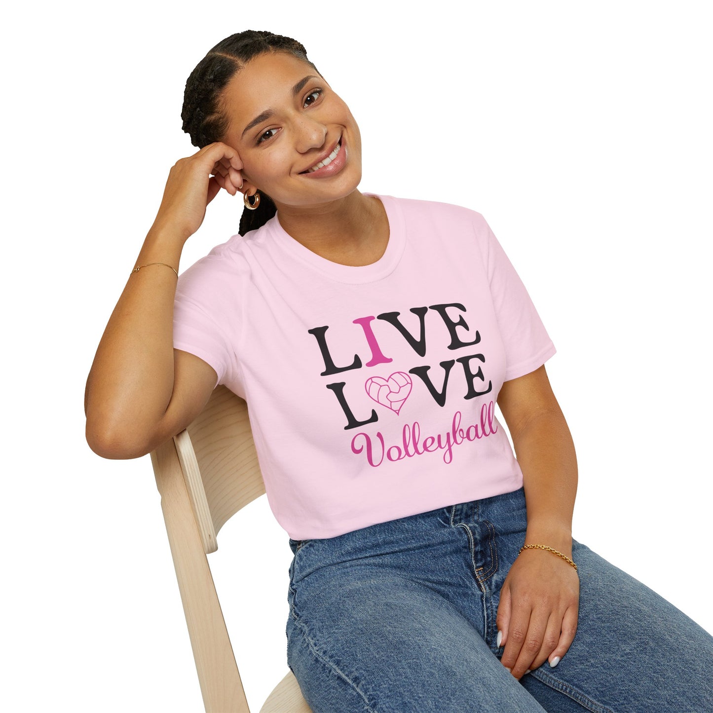 Volleyball T-Shirt - I love Volleyball design