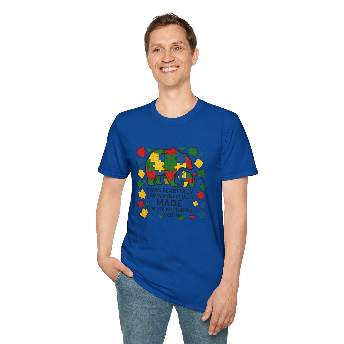Autism Lego Mama Bear T-Shirt
