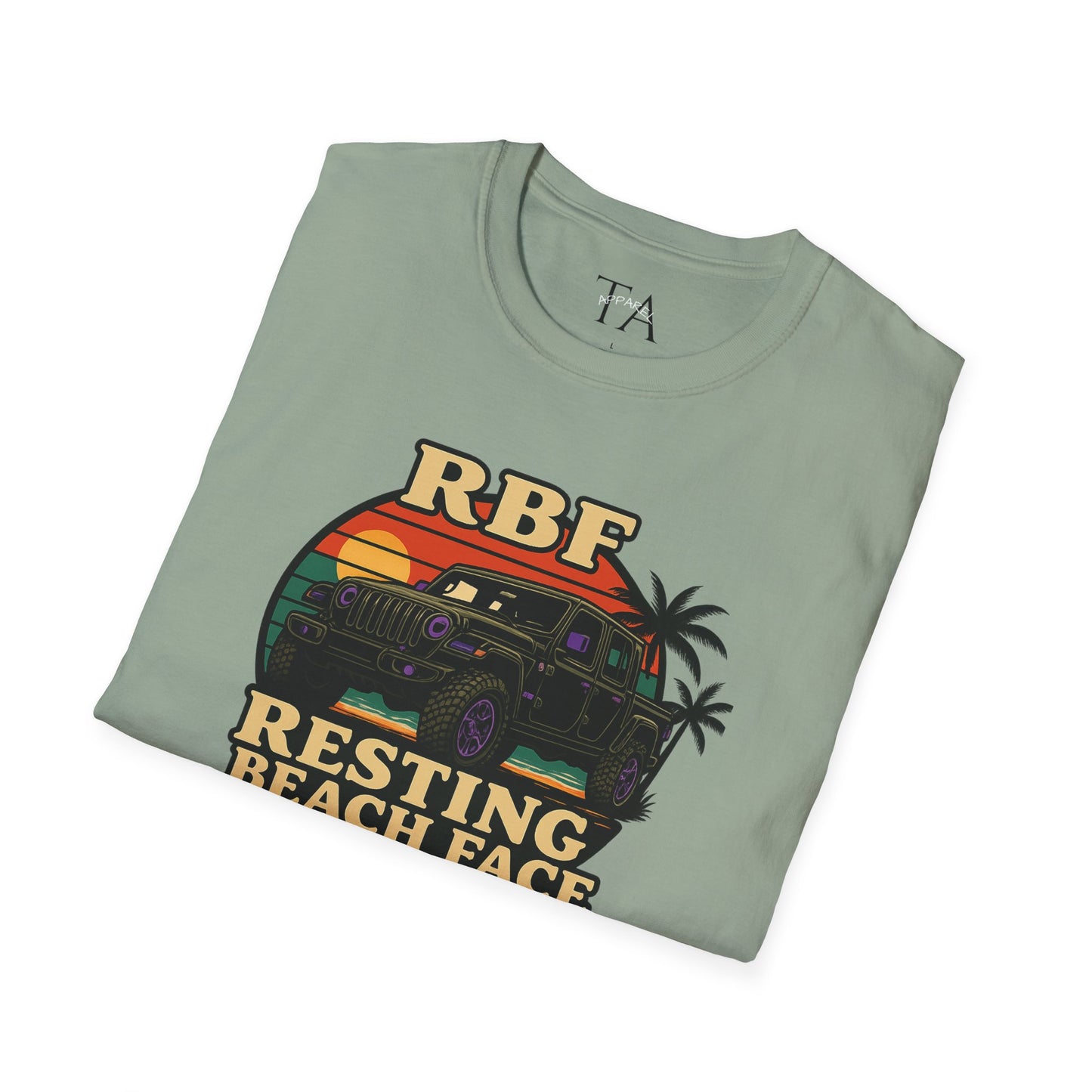 Resting Beach Face T-Shirt | Resting Beach Face | Summer Casual Wear, Vacation Tee, Beach Lover Gift, Relaxed Style, Unisex Apparel