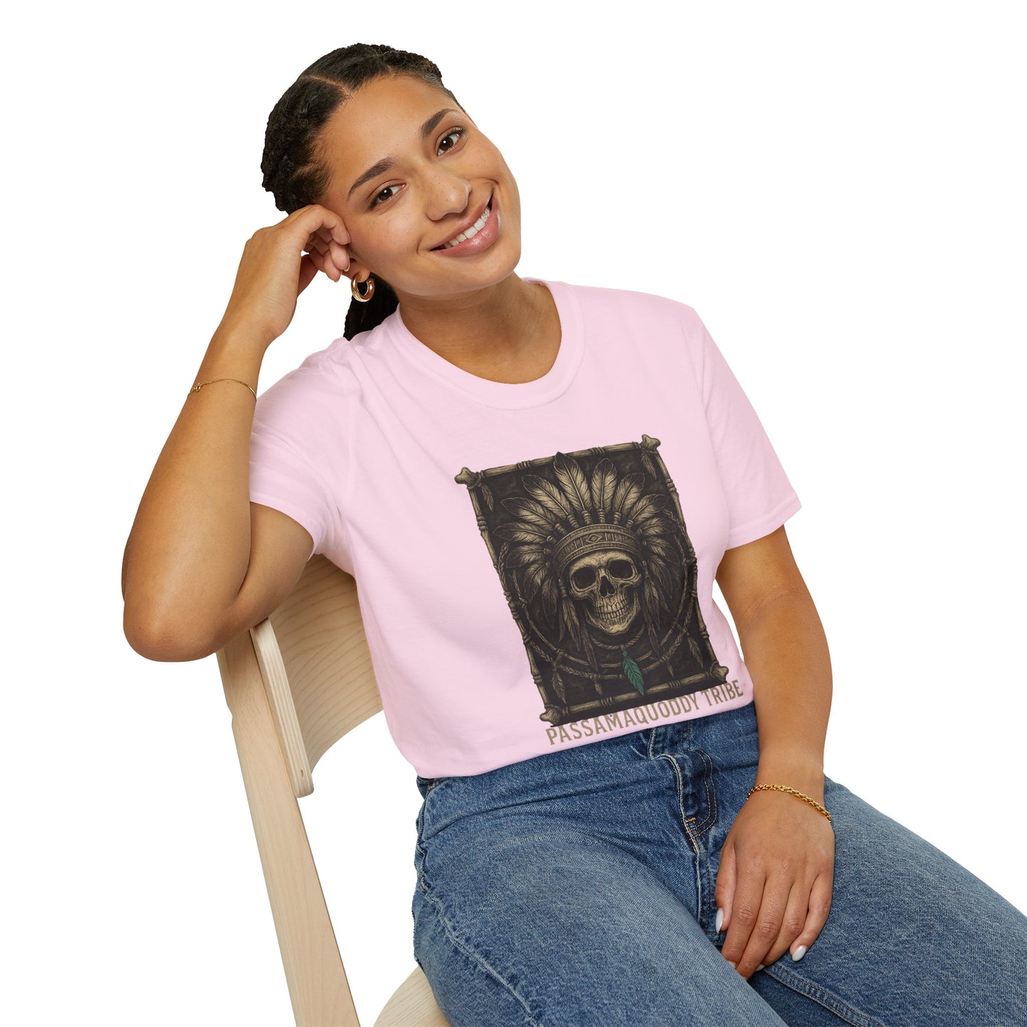 Tribal Graphic T-Shirt - Passamaquoddy Tribe Design8, Gift for Adventurers