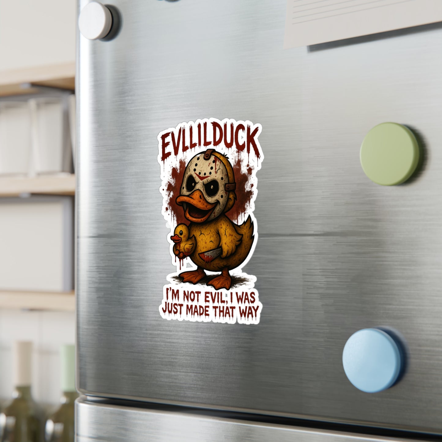 EVLLILDUCK Vinyl Decals - EVLLILDUCK Quirky Decor & Halloween Decorations