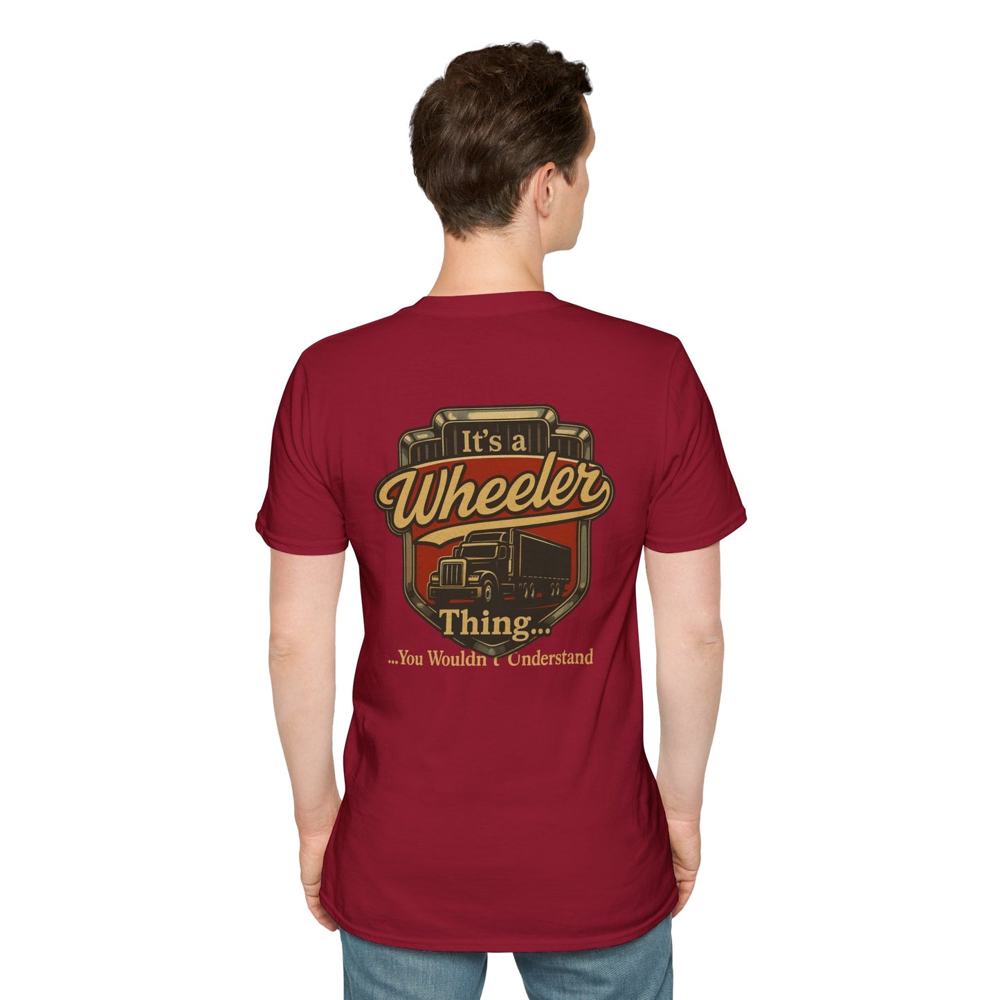 "It's a Wheeler Thing" Unisex Softstyle T-Shirt, Ideal for Truck Lovers, Gifts for Drivers, Casual Wear, Perfect for Birthdays, Father's Day