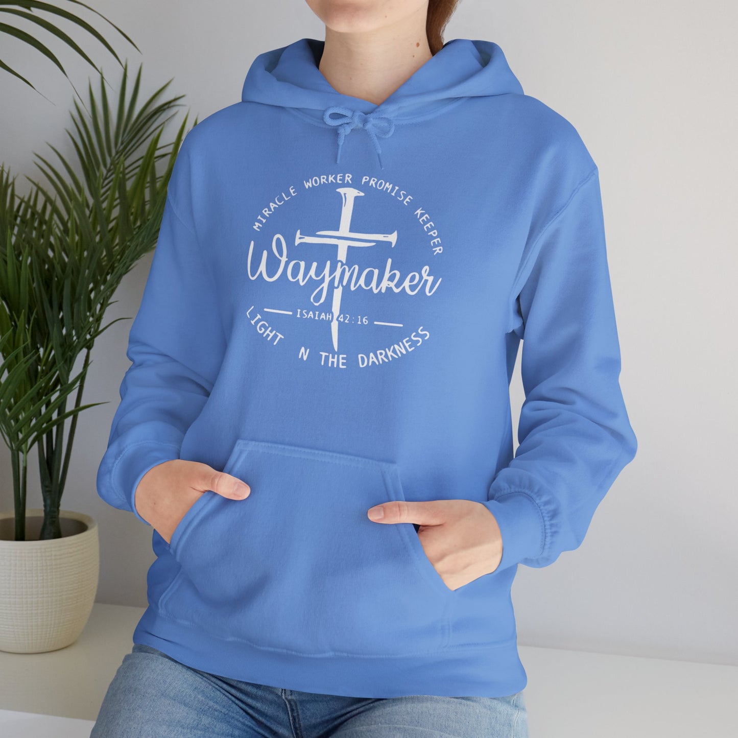 Faith Inspired Waymaker Hoodie - Cozy Sweatshirt for Faith Lovers and Celebrations