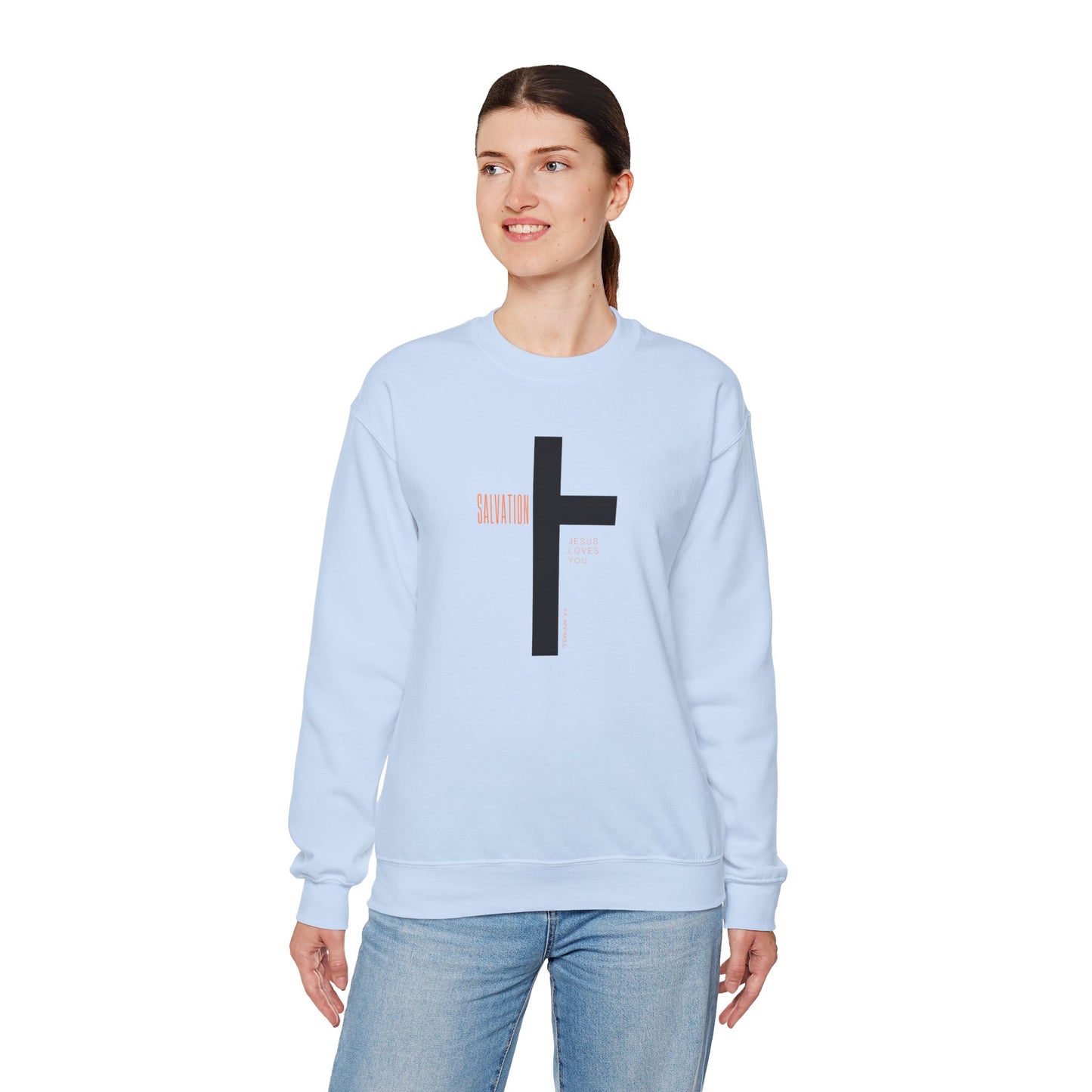 Faith Inspired Salvation Cross Sweatshirt