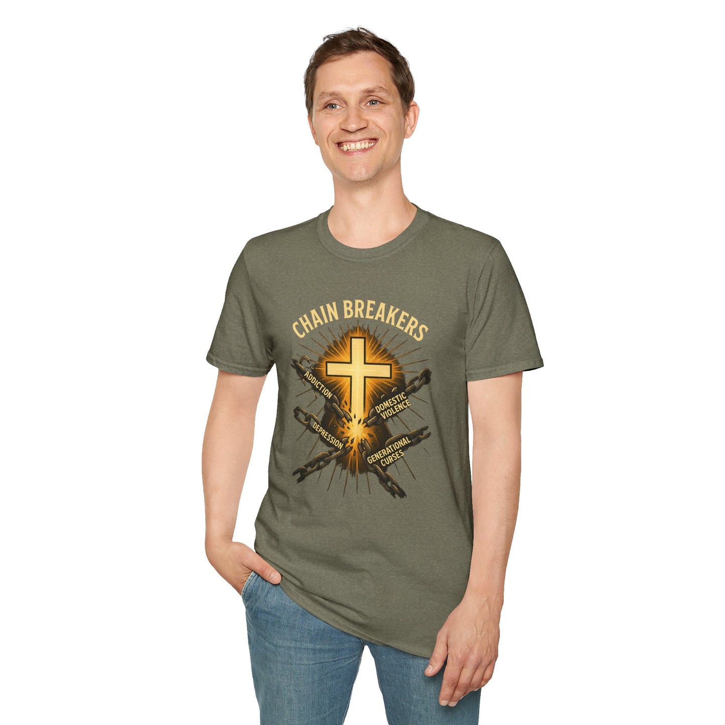 Chain Breakers T-Shirt - Breaking Chains of Addiction and Domestic Violence