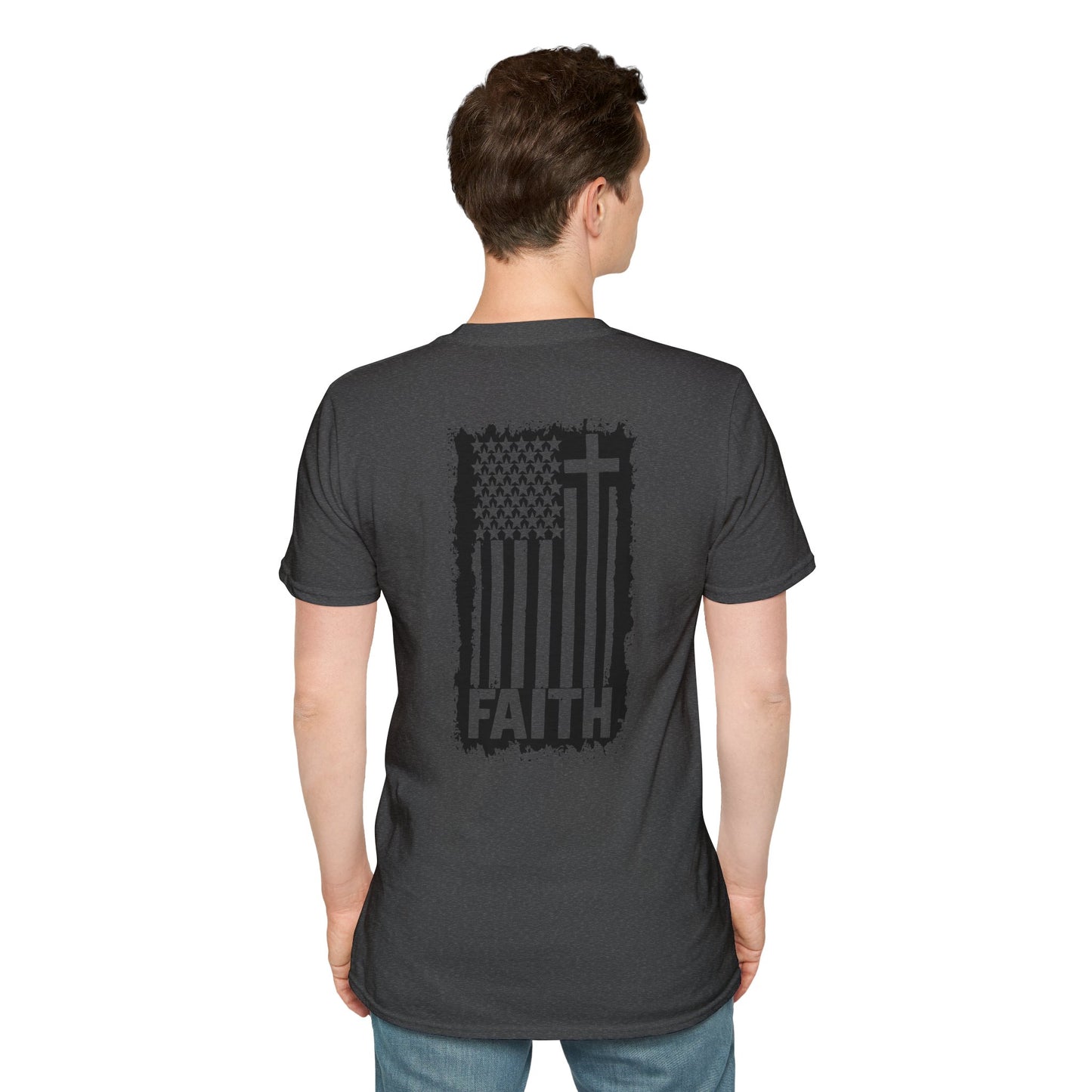Faith-Inspired American Flag T-Shirt