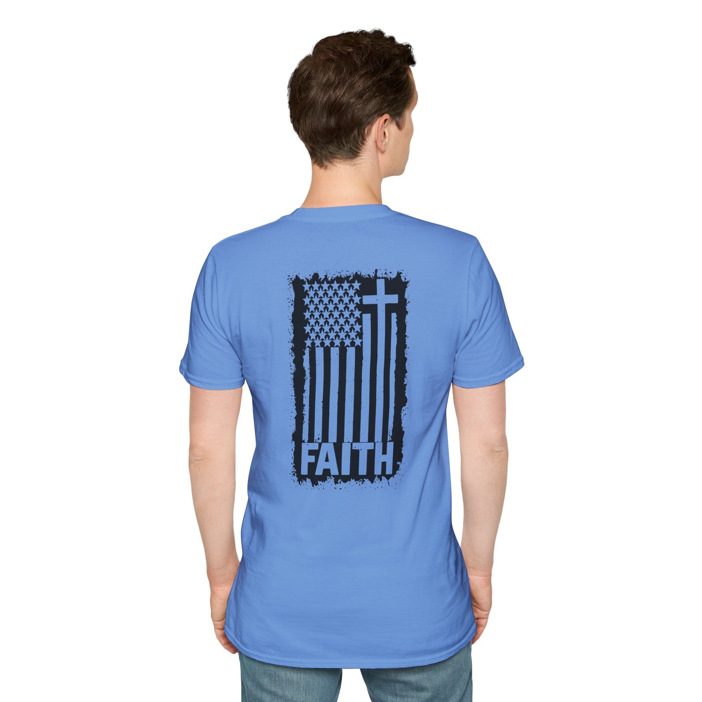 Faith-Inspired American Flag T-Shirt