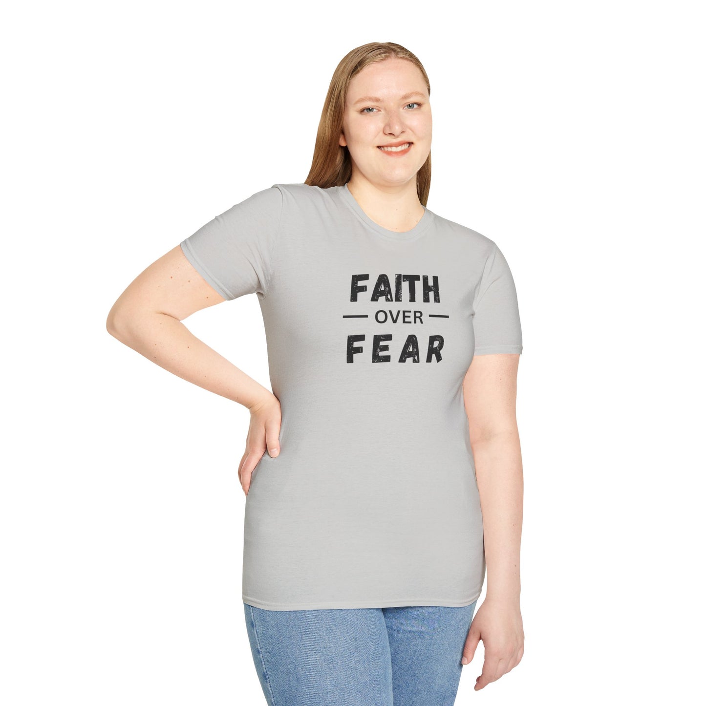 Faith Inspired Unisex T-Shirt - Faith Over Fear Design
