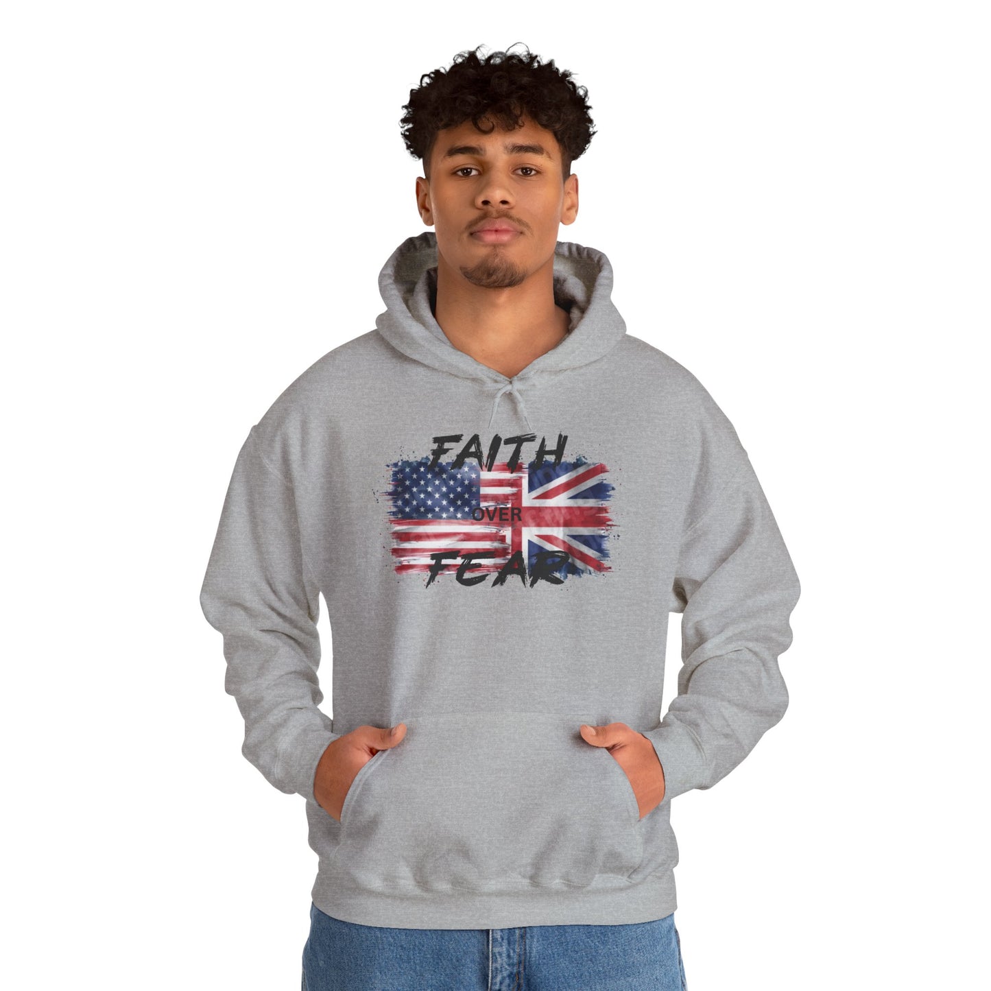 Faith over Fear USA UK Unisex Hoodie