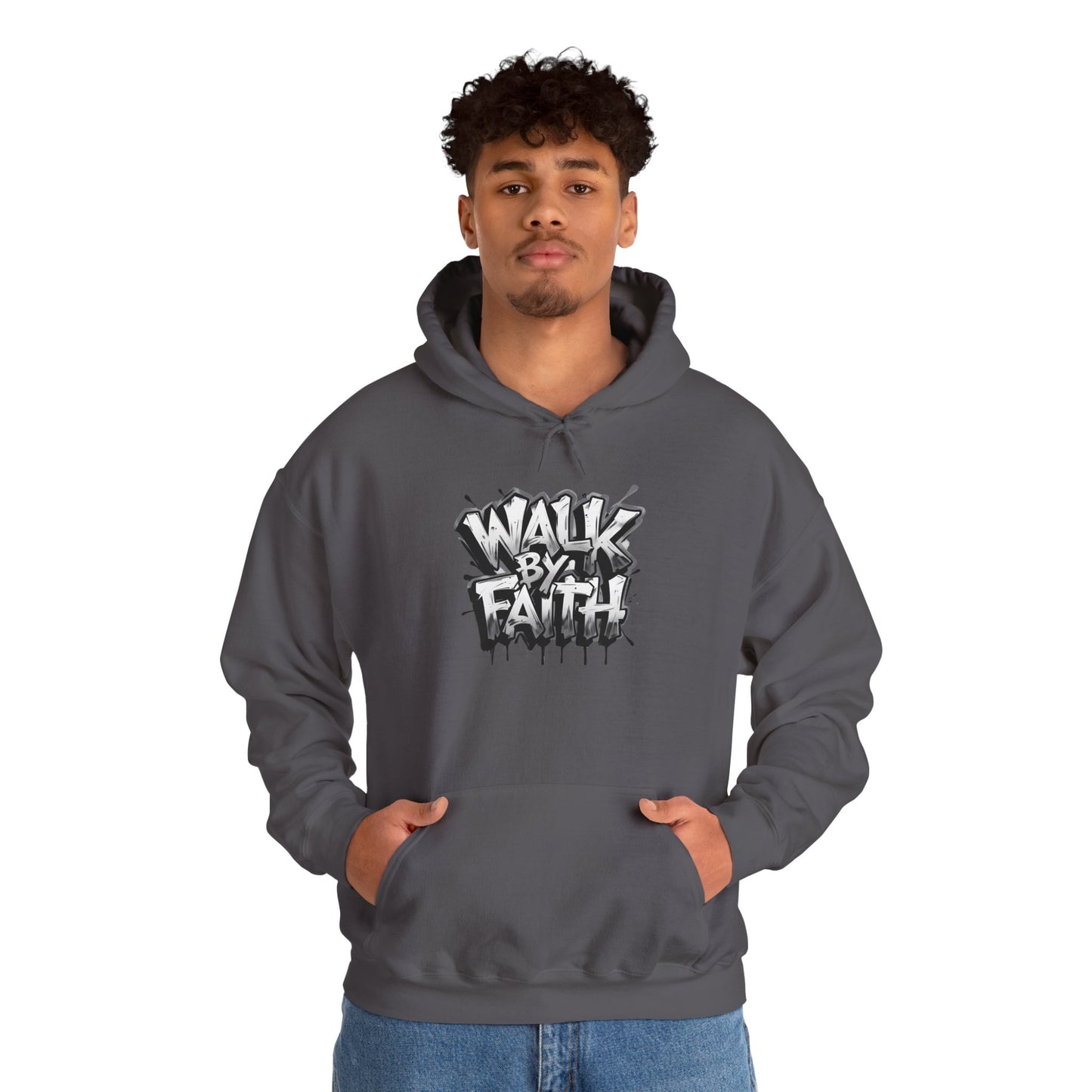 Faith Inspired Unisex Hoodie - 'Walk by Faith' Design
