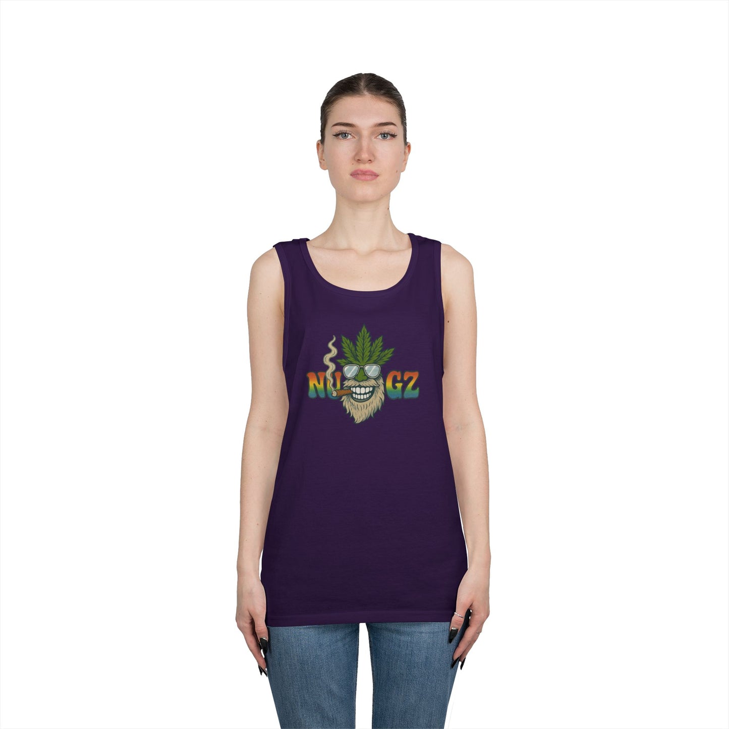 NUGZ Chill Vibes Tank Top | Retro Cannabis Design