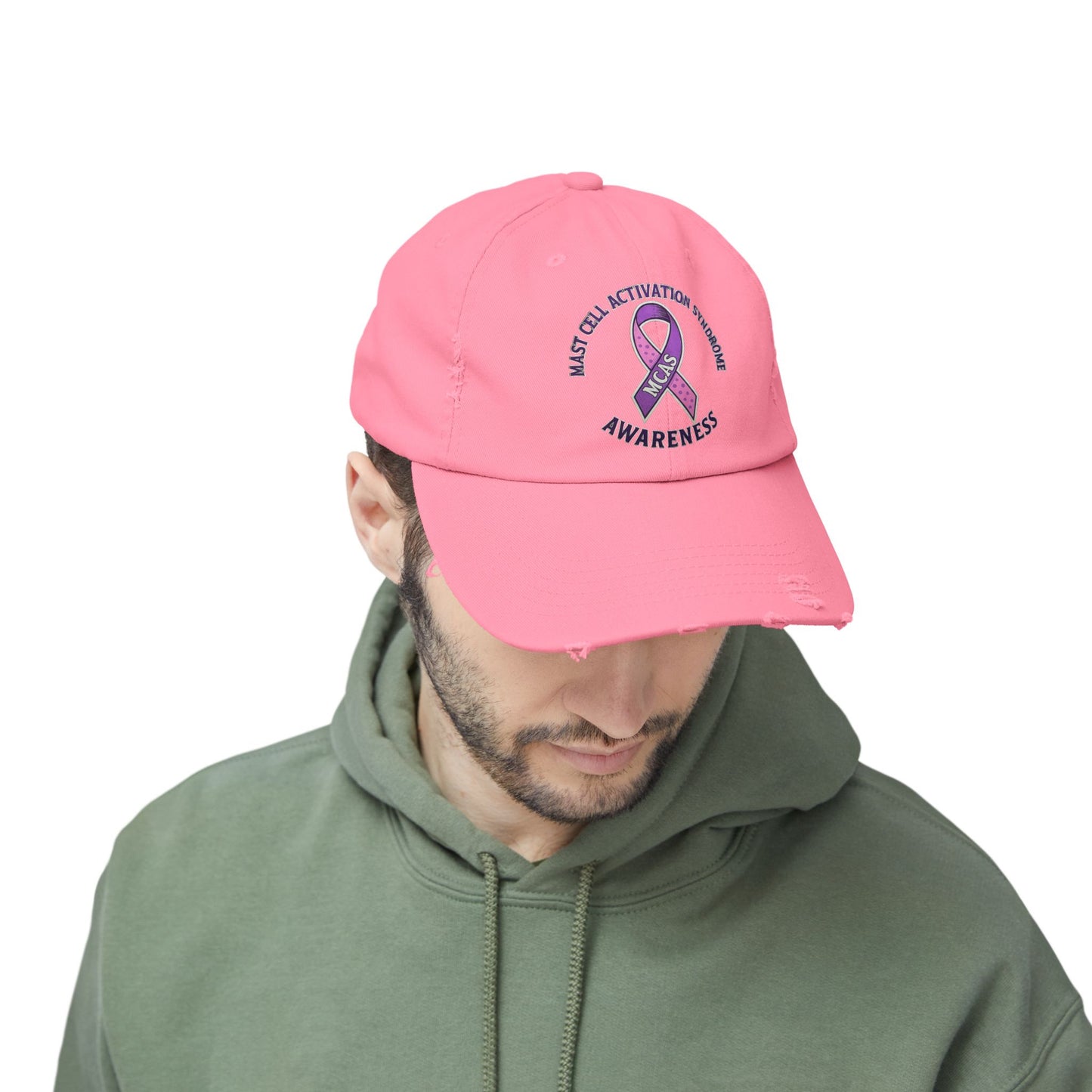Mast Cell Activation Syndrome Unisex Distressed Awareness Hat