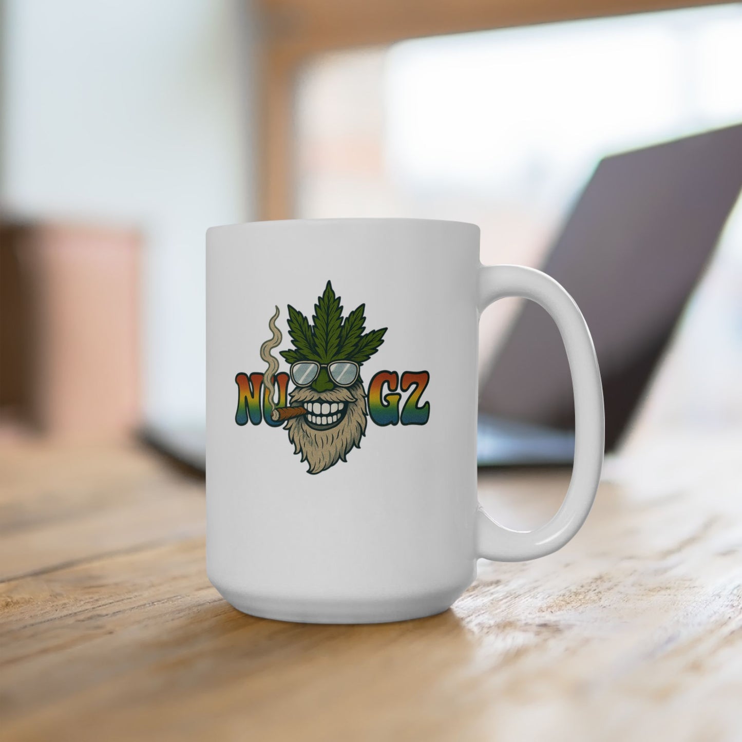 NUGZ Vibrant Ceramic Mug with Fun Design | Perfect for Coffee Lovers, Gift for Friends, Office Decor, Daily Use, Holidays