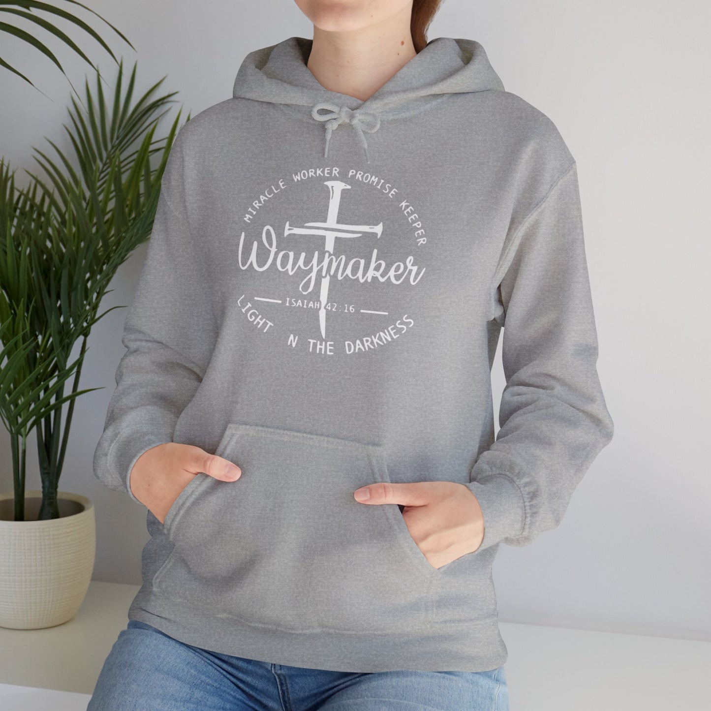 Faith Inspired Waymaker Hoodie - Cozy Sweatshirt for Faith Lovers and Celebrations