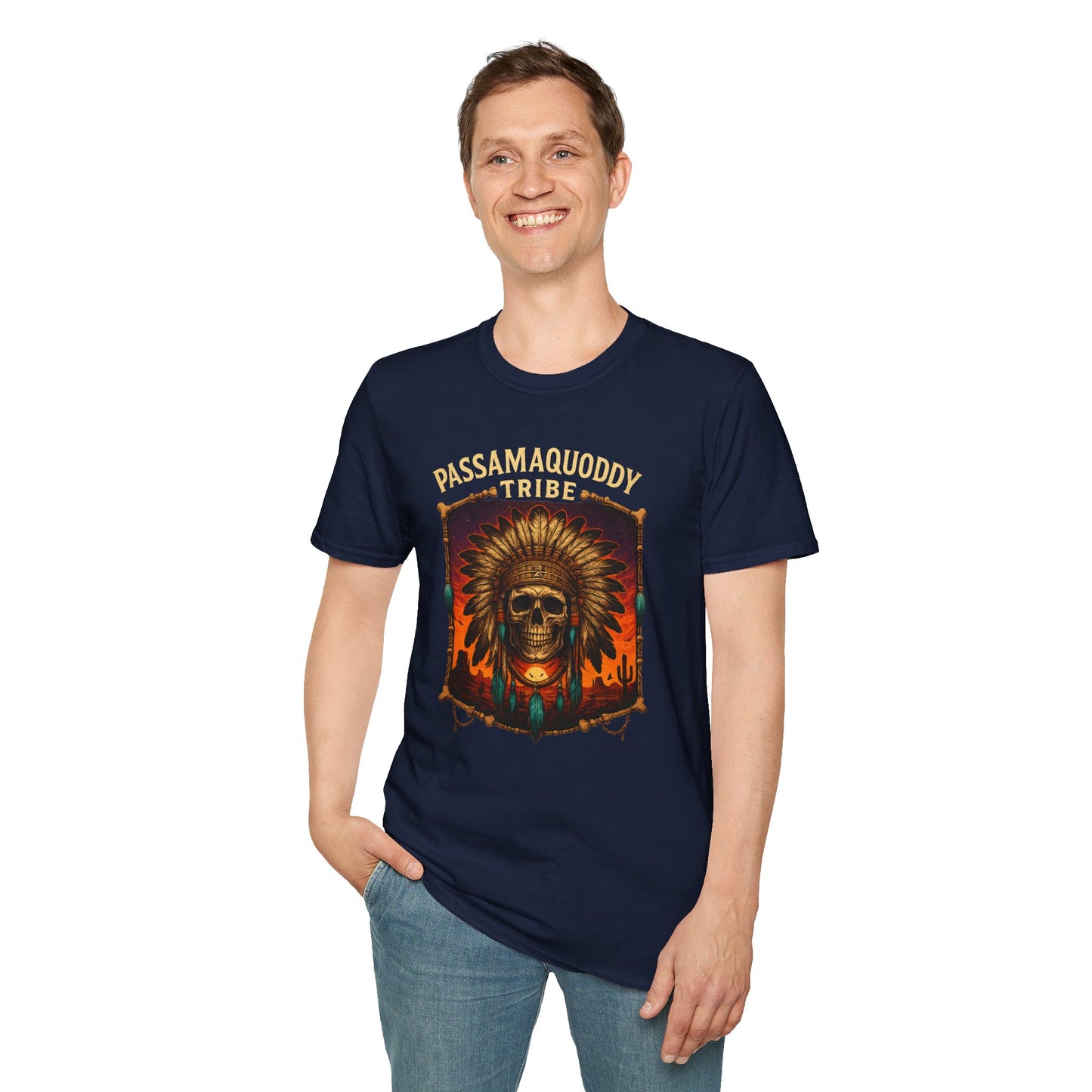 Tribal Graphic T-Shirt - Passamaquoddy Tribe Design4, Gift for Adventurers