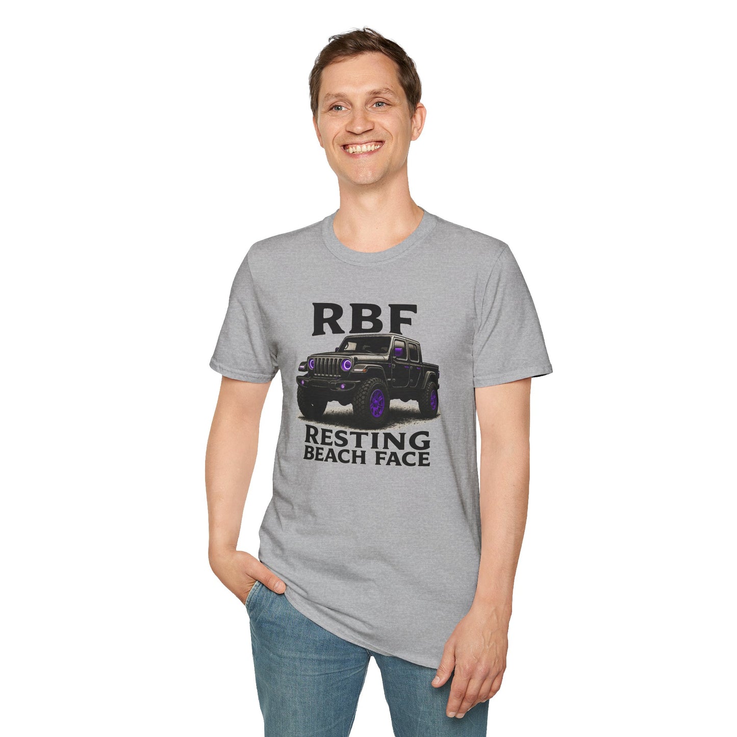 Resting Beach Face T-Shirt | Unisex Tee for Beach Lovers