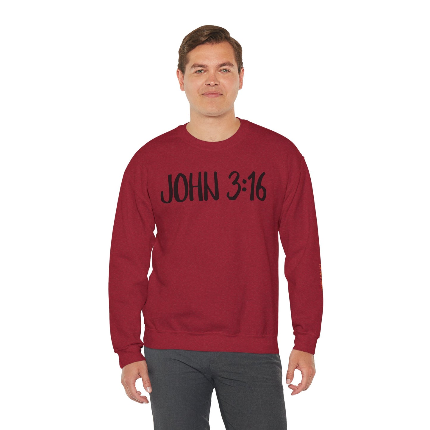 Faith Inspired John 3:16 Crewneck Sweatshirt