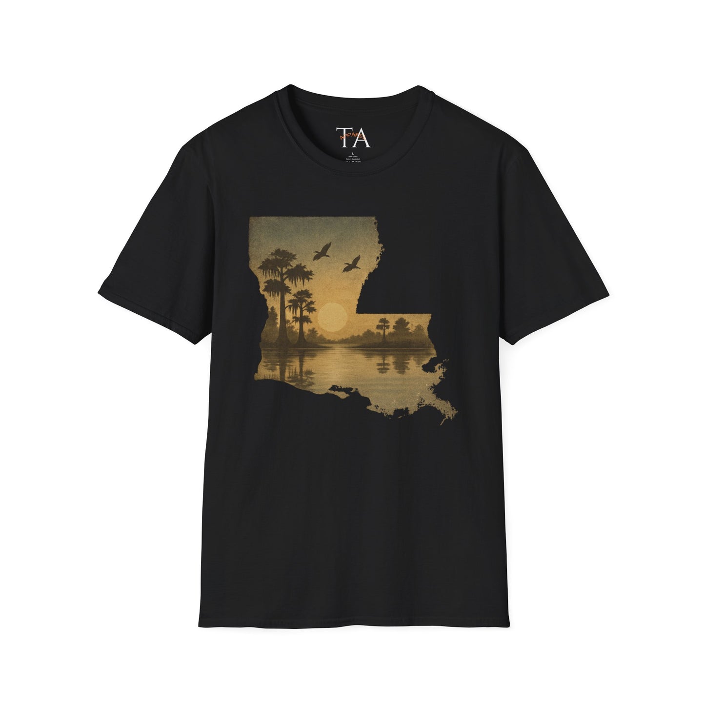 Louisiana Sunset Unisex T-Shirt - Souvenir Tee for Nature Lovers and Lake Life Enthusiasts