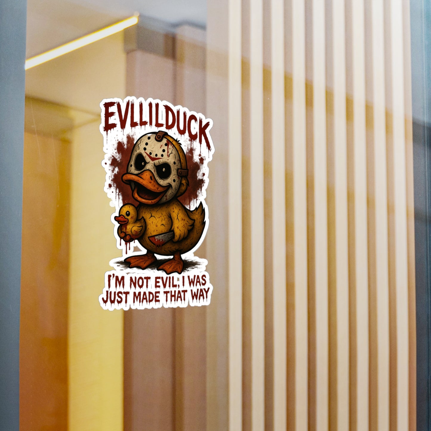 EVLLILDUCK Vinyl Decals - EVLLILDUCK Quirky Decor & Halloween Decorations