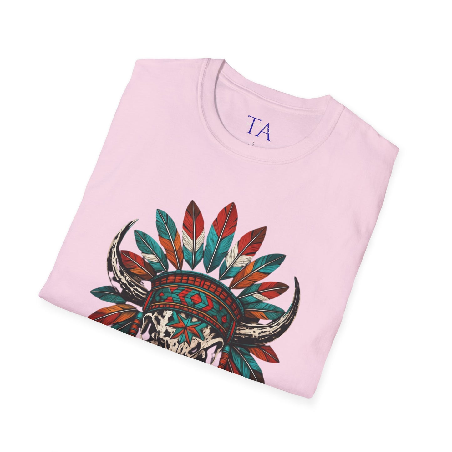 Native American Bull Skull Unisex T-Shirt