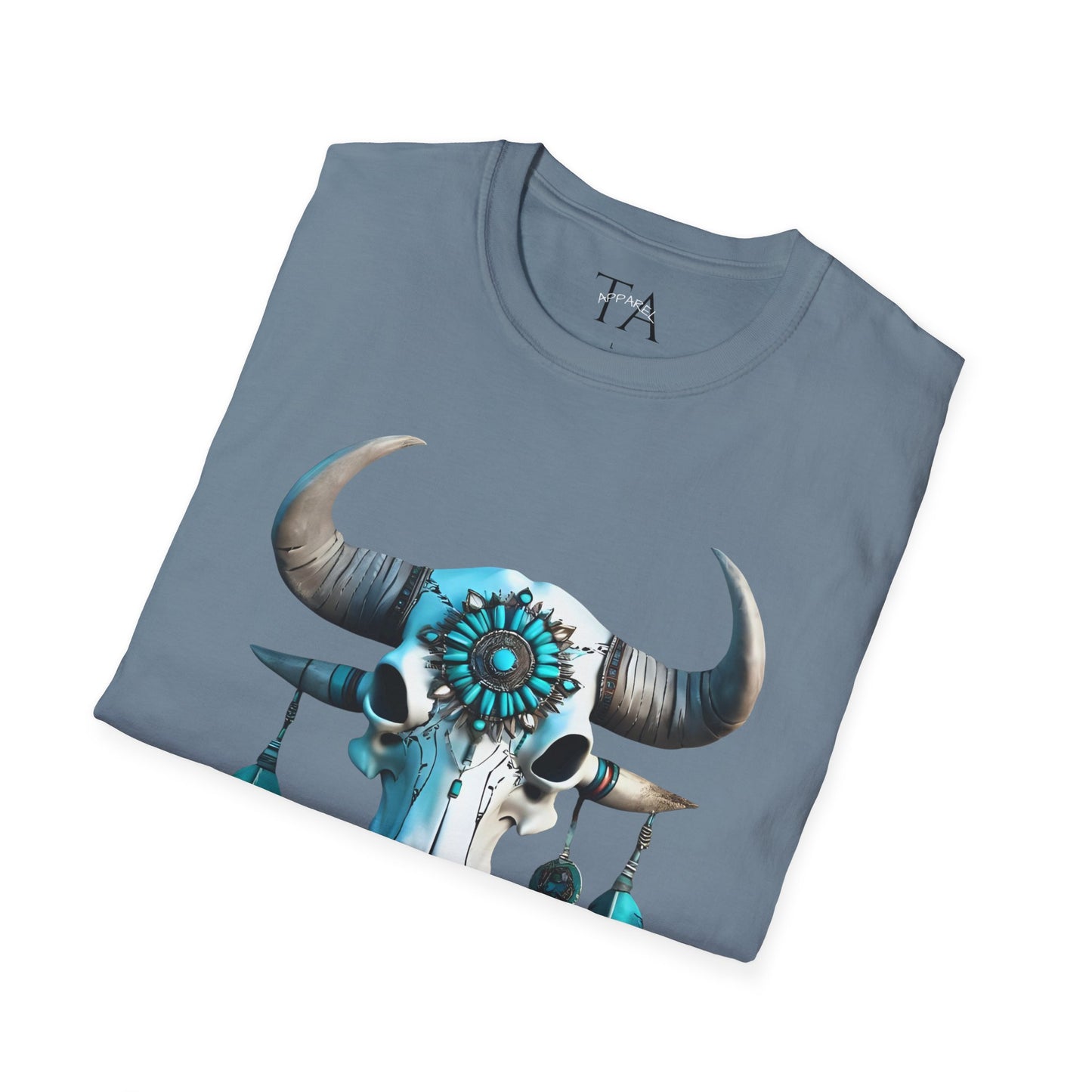 Native American Turquoise Buffalo Skull Tee - Unisex Jersey