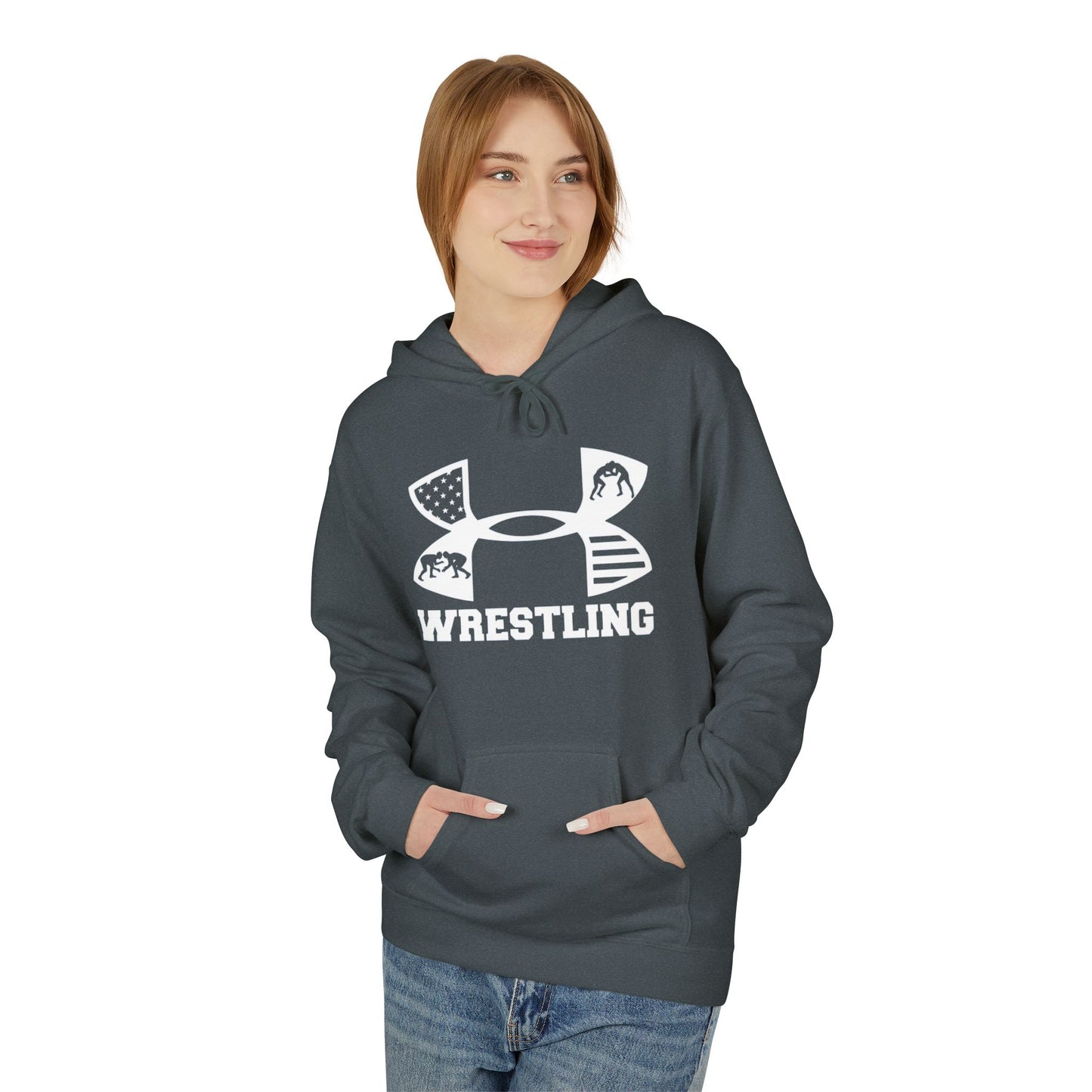 Fleece Hoodie - Cozy Wrestling Design for Everyday Comfort and Fall Fashion
