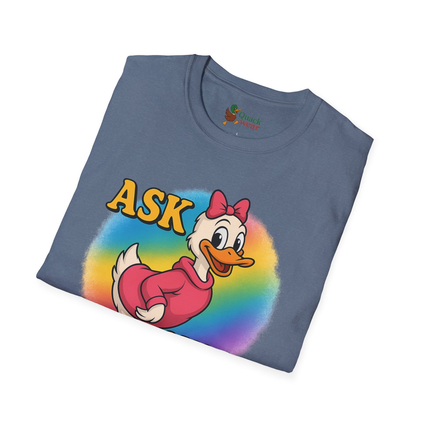 Ask Quack Duck Unisex T-Shirt - Funny Graphic Tee for Kids and Adults