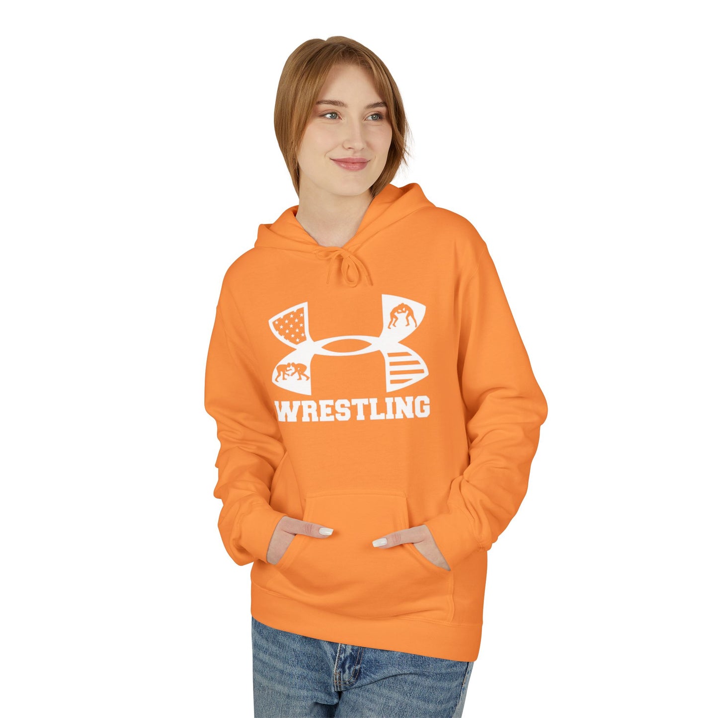 Fleece Hoodie - Cozy Wrestling Design for Everyday Comfort and Fall Fashion