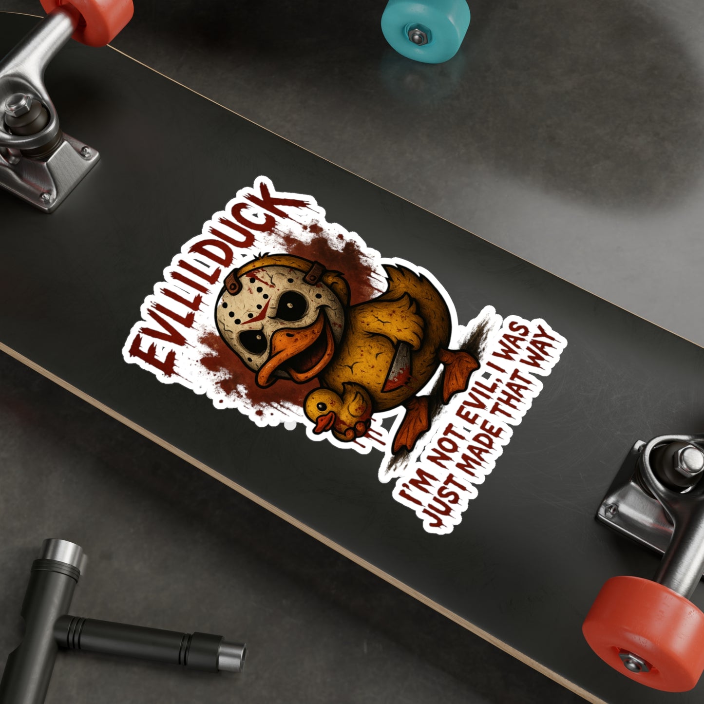 EVLLILDUCK Vinyl Decals - EVLLILDUCK Quirky Decor & Halloween Decorations