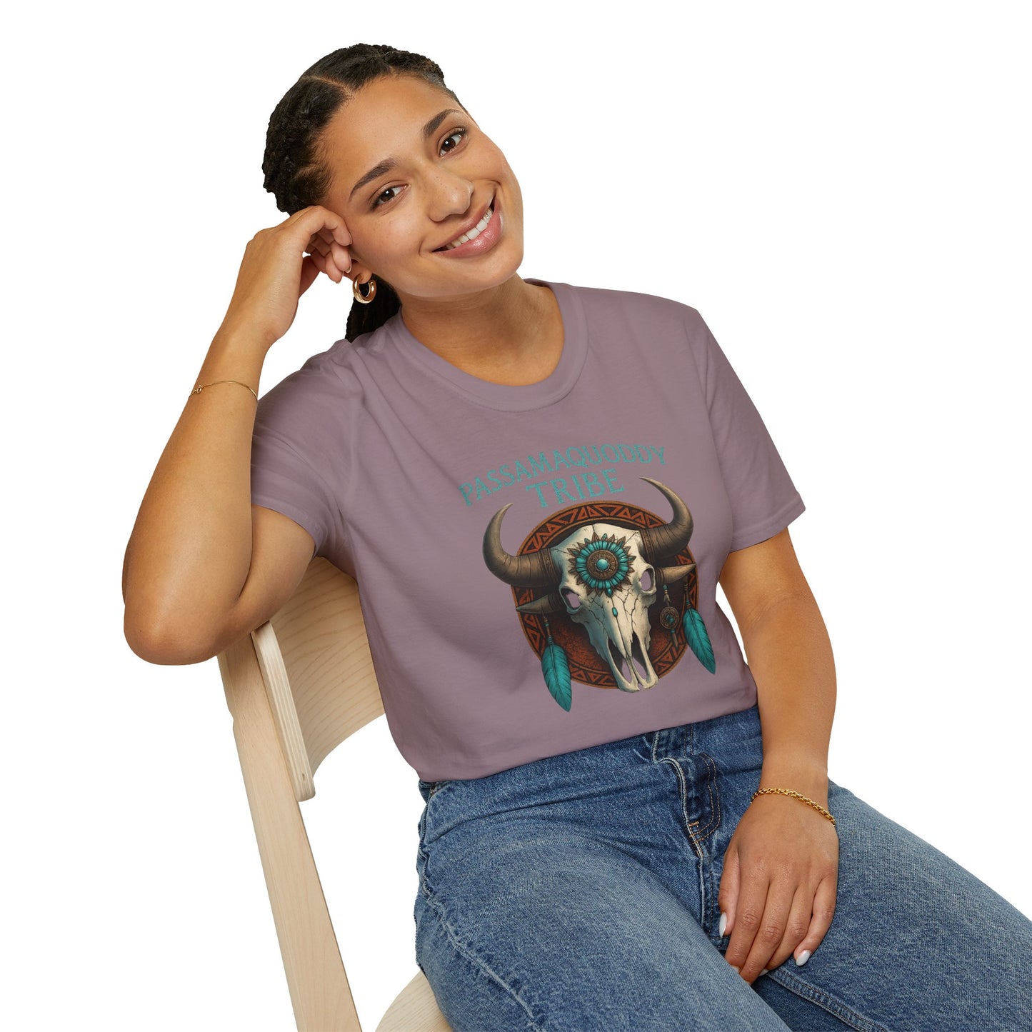 Tribal Graphic T-Shirt - Passamaquoddy Tribe Design, Gift for Adventurers
