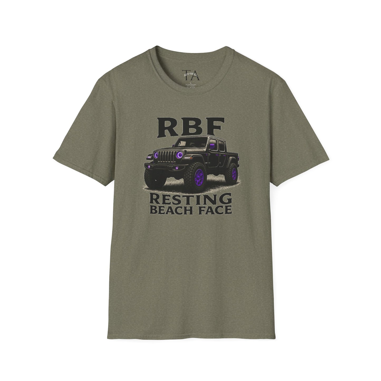 Resting Beach Face T-Shirt | Unisex Tee for Beach Lovers