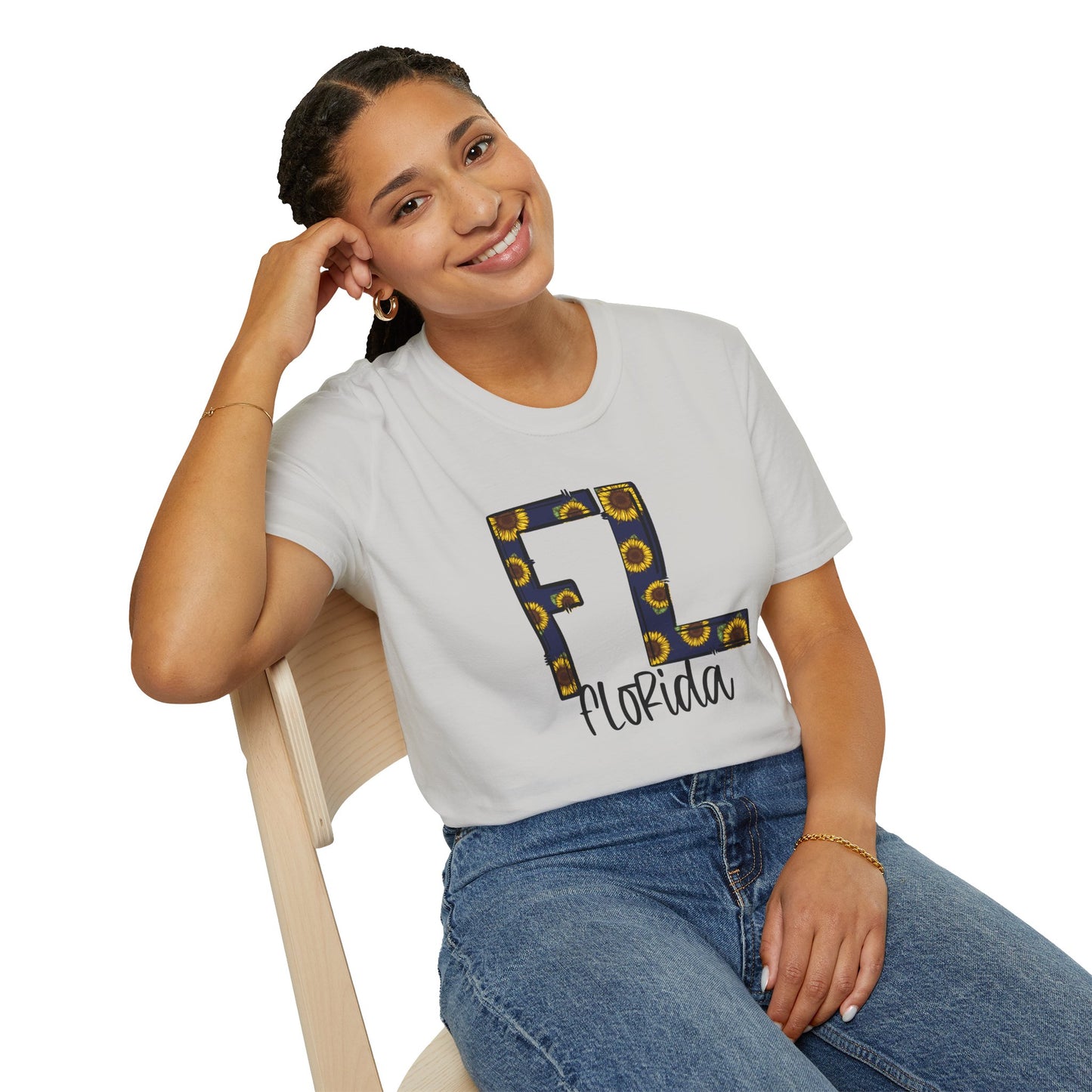 Florida Sunshine Unisex Softstyle T-Shirt, Florida T-Shirt, Graphic Tee, Summer Outfit, Gift for Floridians, Vacation Wear