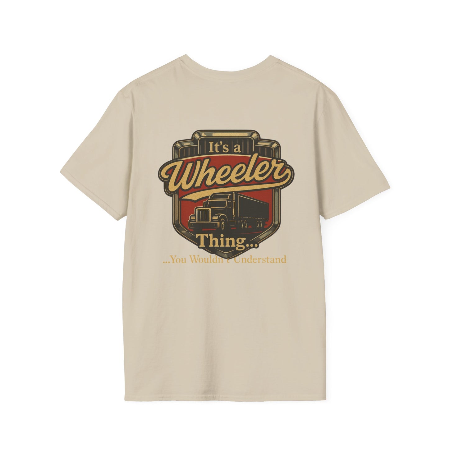 "It's a Wheeler Thing" Unisex Softstyle T-Shirt, Ideal for Truck Lovers, Gifts for Drivers, Casual Wear, Perfect for Birthdays, Father's Day