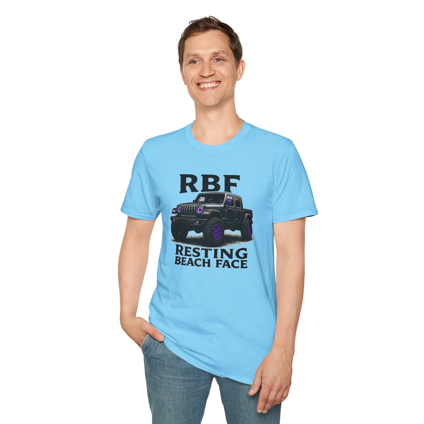 Resting Beach Face T-Shirt | Unisex Tee for Beach Lovers