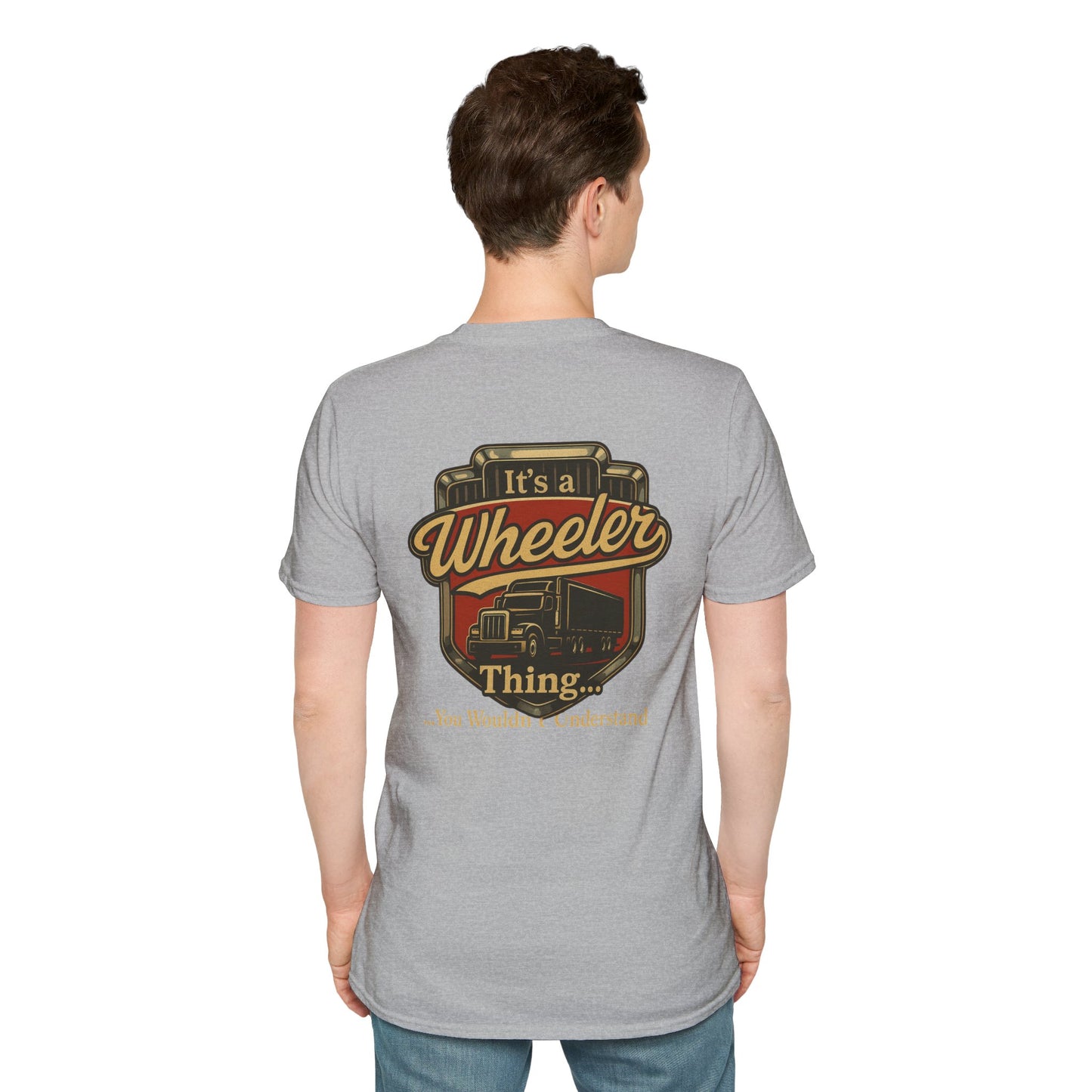 "It's a Wheeler Thing" Unisex Softstyle T-Shirt, Ideal for Truck Lovers, Gifts for Drivers, Casual Wear, Perfect for Birthdays, Father's Day