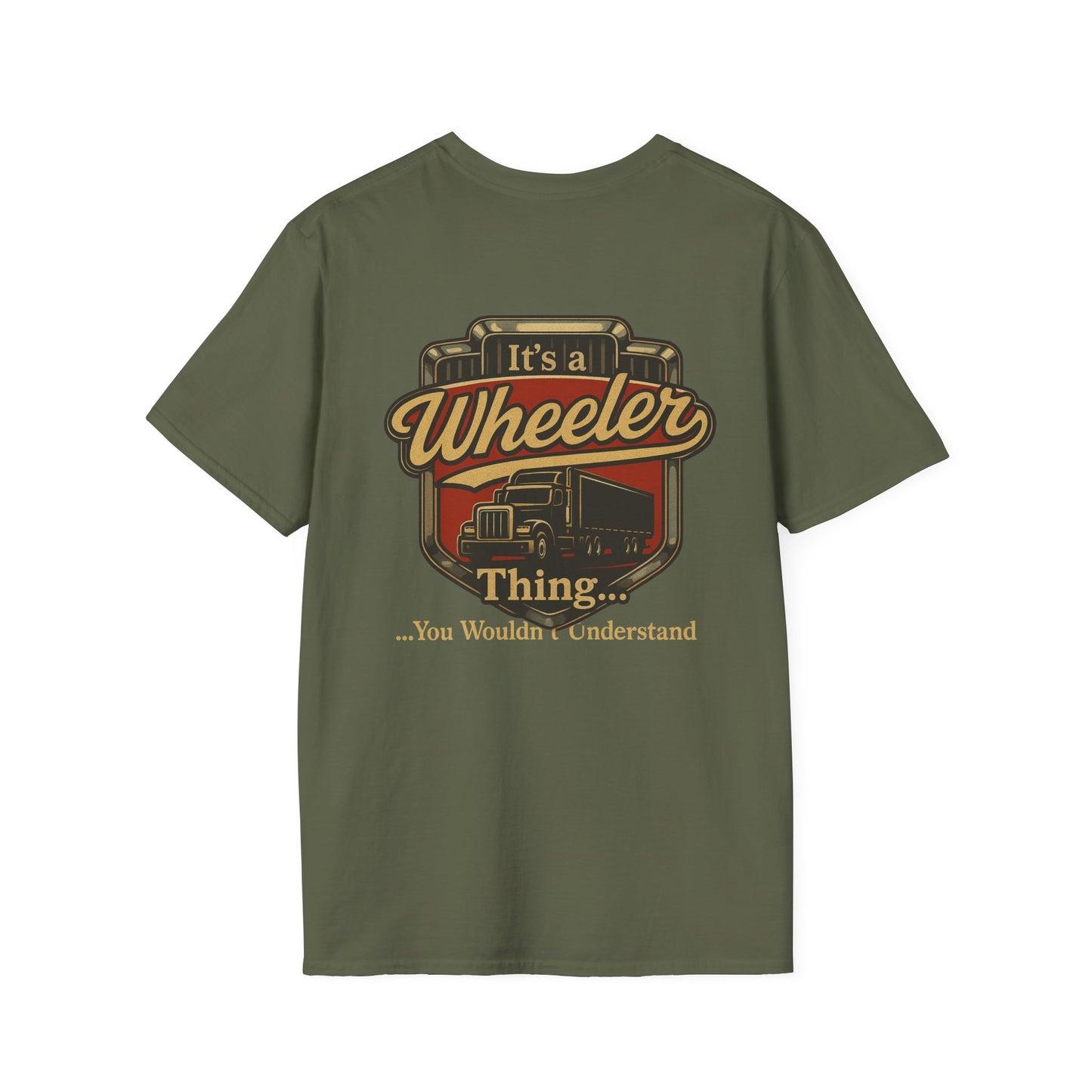 "It's a Wheeler Thing" Unisex Softstyle T-Shirt, Ideal for Truck Lovers, Gifts for Drivers, Casual Wear, Perfect for Birthdays, Father's Day