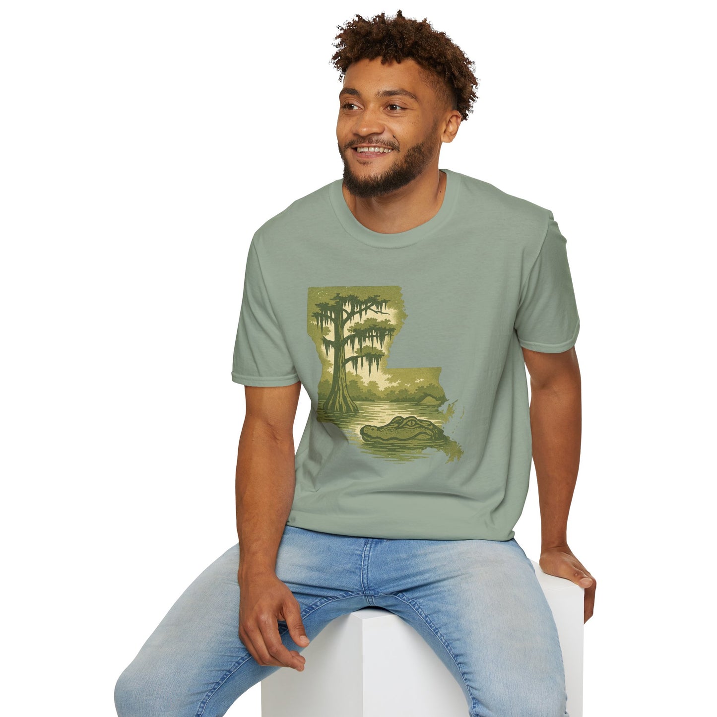 Louisiana Nature T-Shirt, Gift for Nature Lovers, Unisex Tee, Travel Souvenir, Outdoor Enthusiast Apparel, Urban Jungle Style