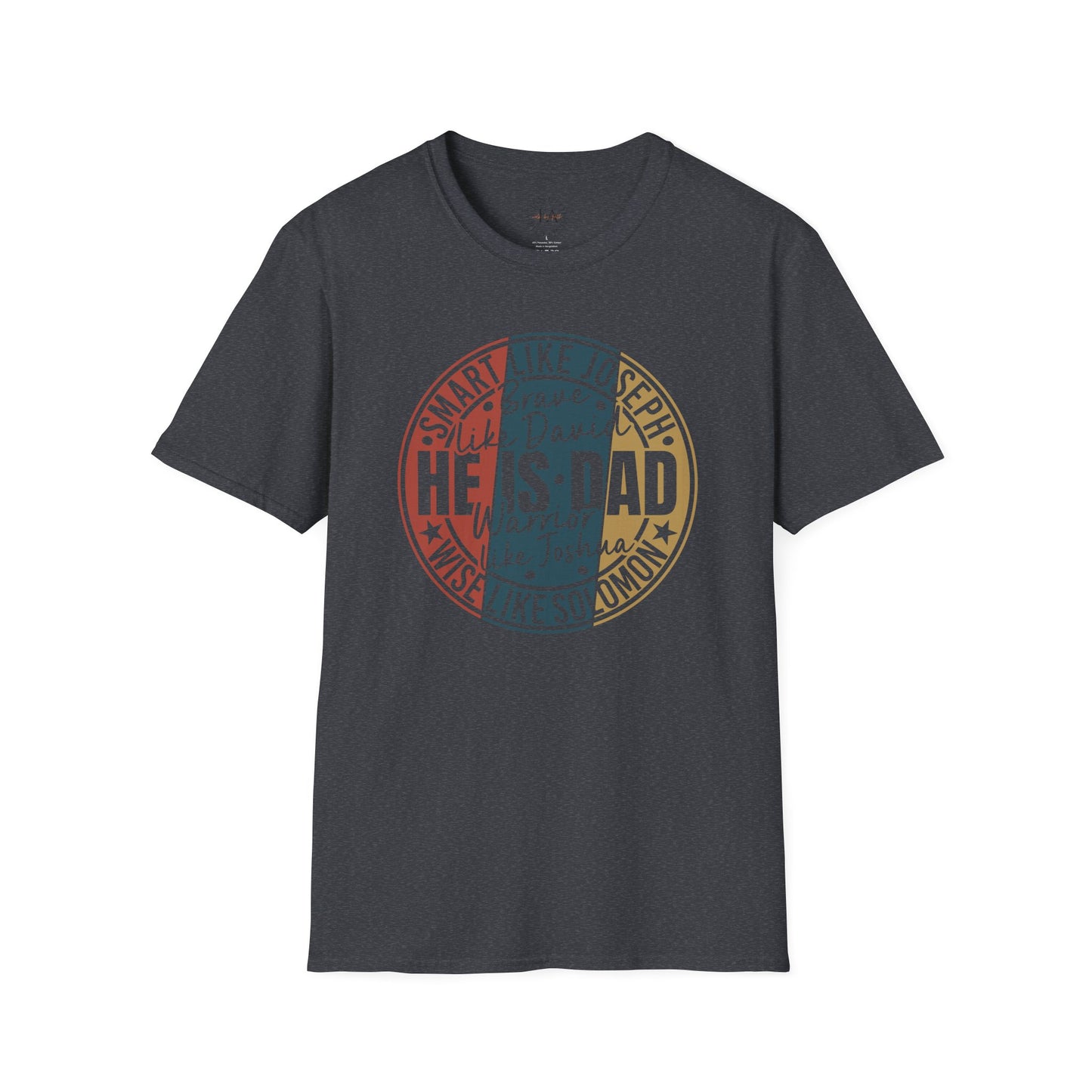 Faith Inspired Smart Like Dad Unisex Softstyle T-Shirt, Gifts for Father's Day, Casual Wear, Birthday Shirt, Dad Life Tee