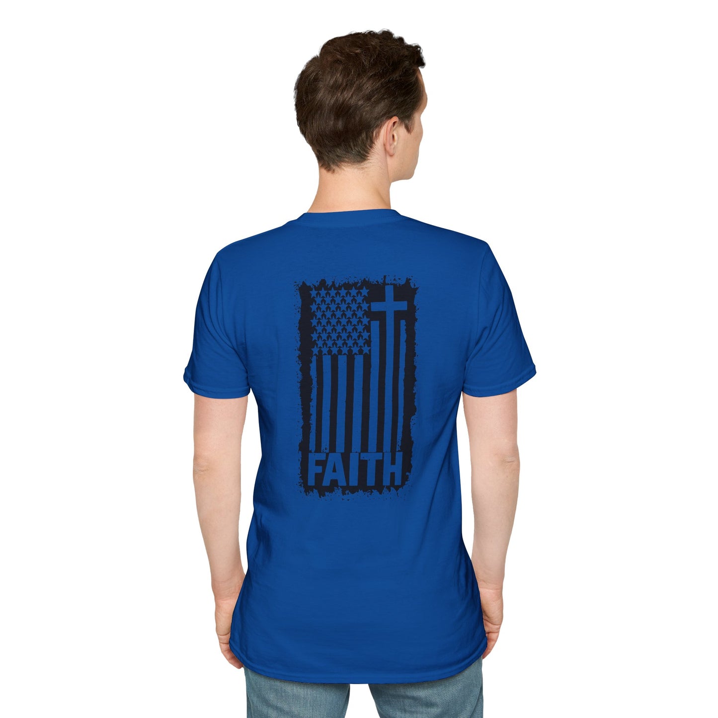 Faith-Inspired American Flag T-Shirt