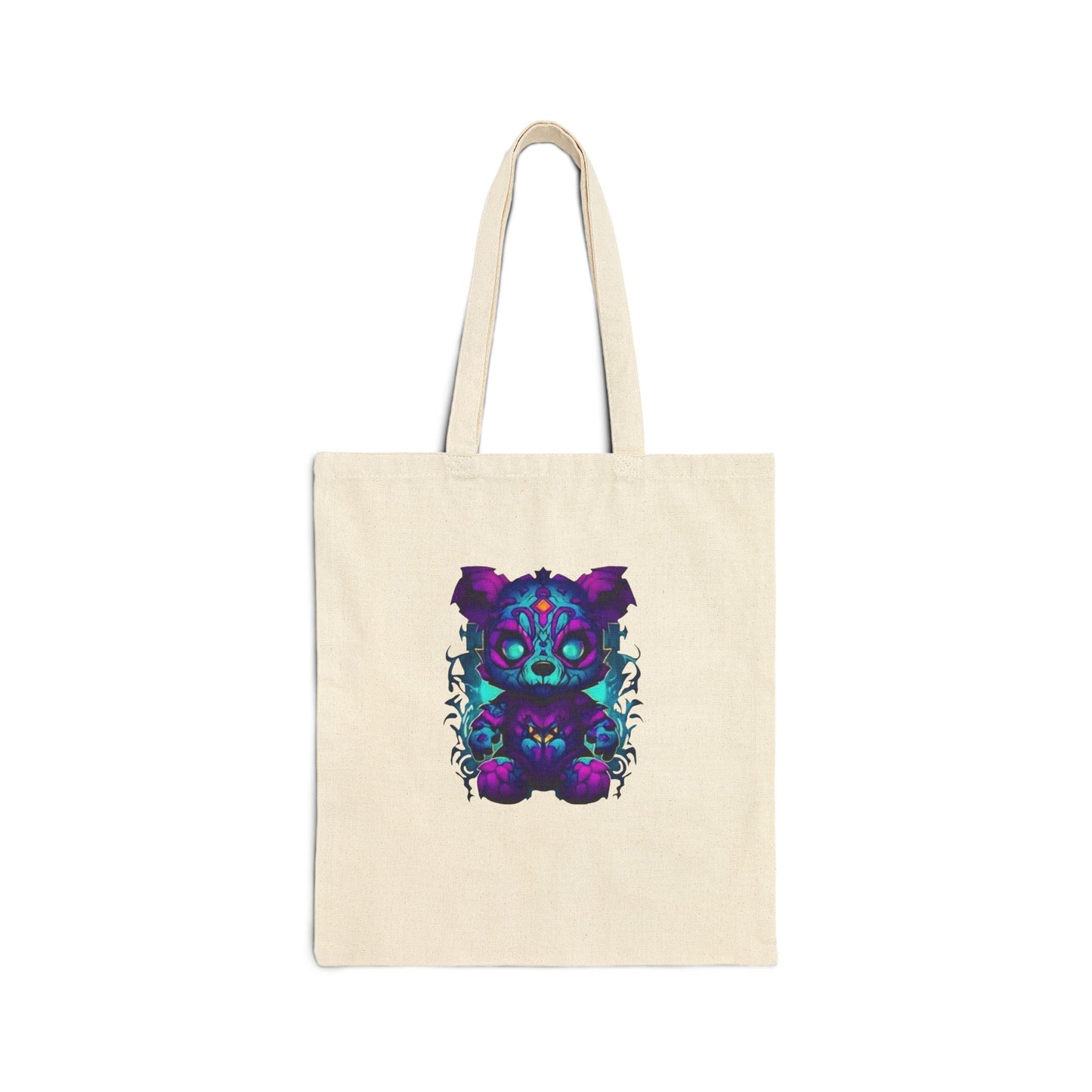 Cotton Canvas Colorful Koala Tote Bag